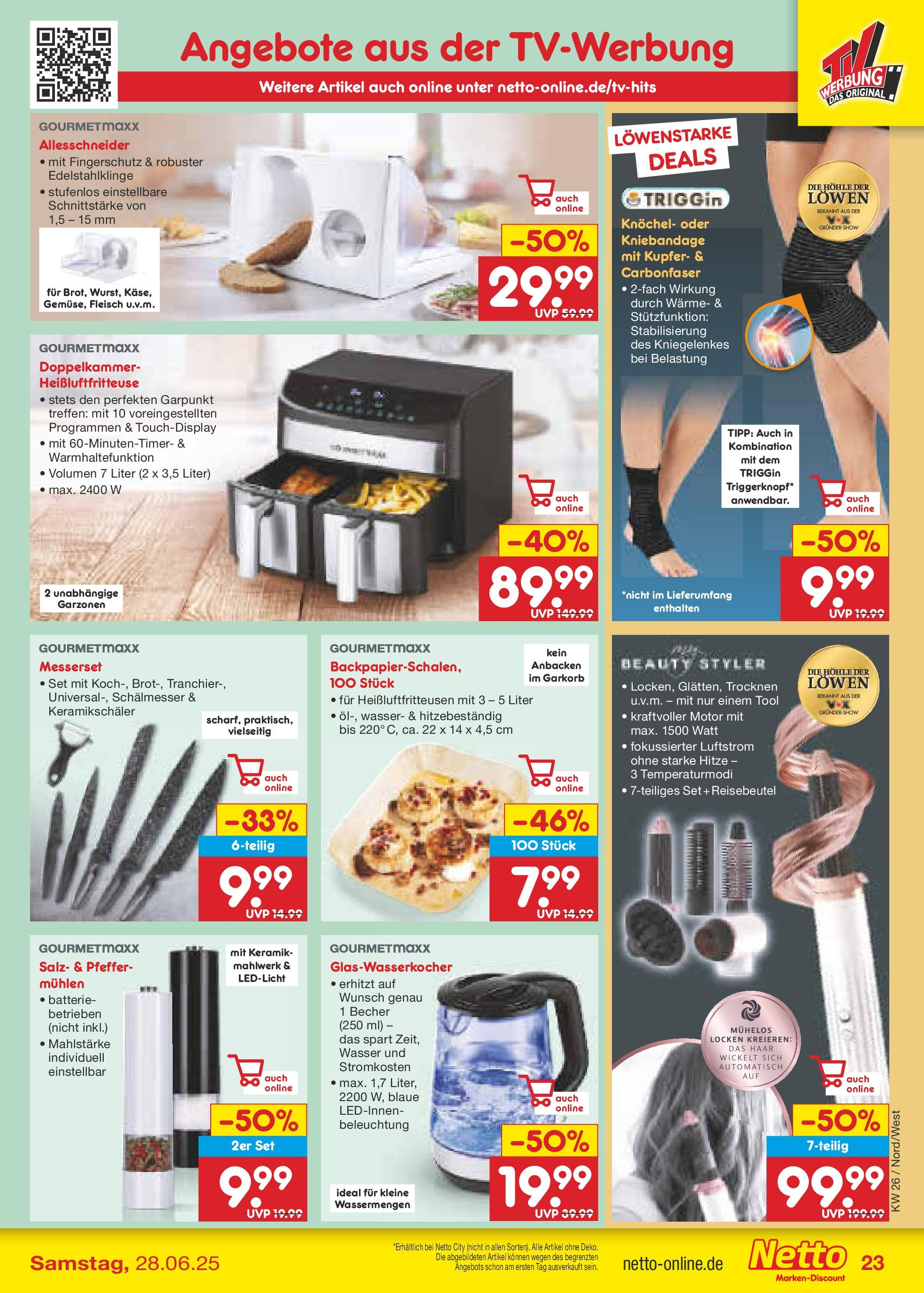 Netto Marken-Discount prospekt Stemwede-Dielingen (ab 22.06.2025) » Angebote | Seite: 31 | Produkte: Batterie, Wasser, Heißluftfritteuse, Fleisch Netto Marken-Discount prospekt Stemwede-Dielingen (ab 22.06.2025) » Angebote | Seite: 31 | Produkte: Batterie, Wasser, Heißluftfritteuse, Fleisch