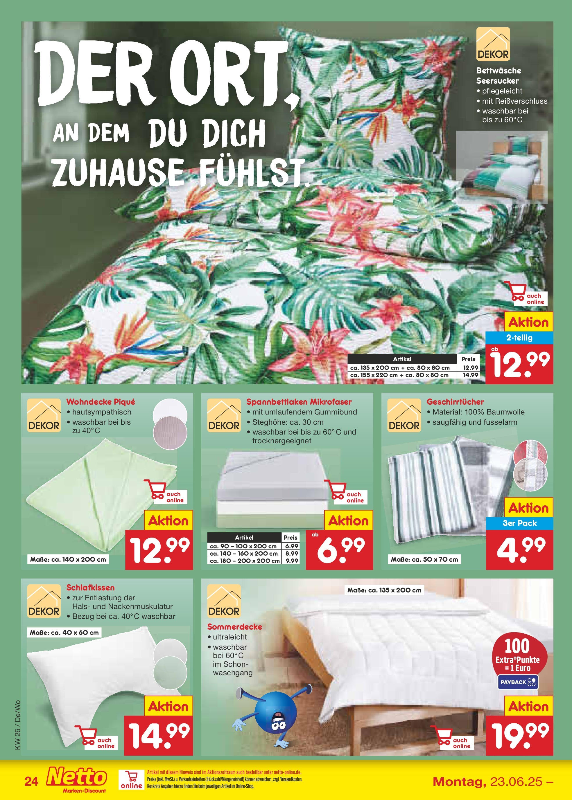 Netto Marken-Discount prospekt Lahnau (ab 22.06.2025) » Angebote | Seite: 32 | Produkte: Bettwäsche Netto Marken-Discount prospekt Lahnau (ab 22.06.2025) » Angebote | Seite: 32 | Produkte: Bettwäsche