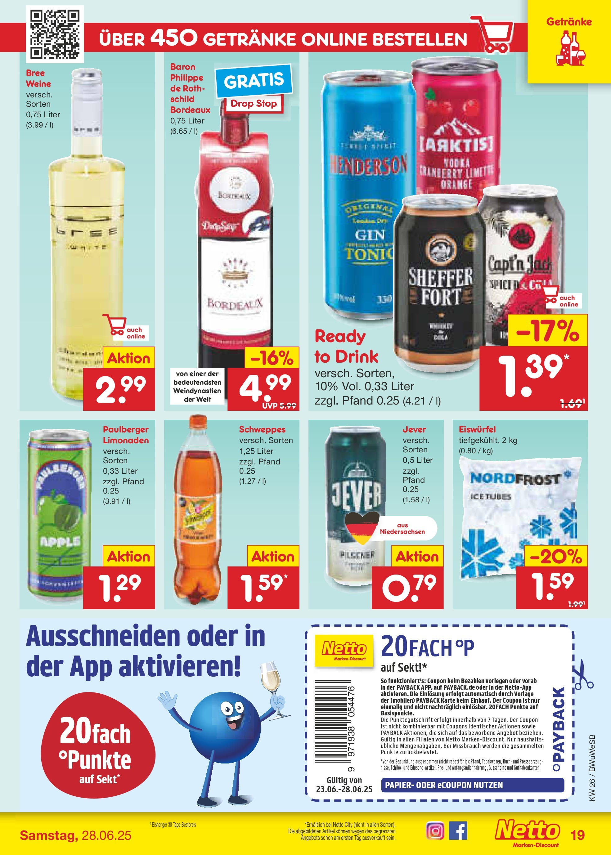 Netto Marken-Discount prospekt Stemwede-Dielingen (ab 22.06.2025) » Angebote | Seite: 27 | Produkte: Sekt, Schweppes, Apple, Jever Netto Marken-Discount prospekt Stemwede-Dielingen (ab 22.06.2025) » Angebote | Seite: 27 | Produkte: Sekt, Schweppes, Apple, Jever