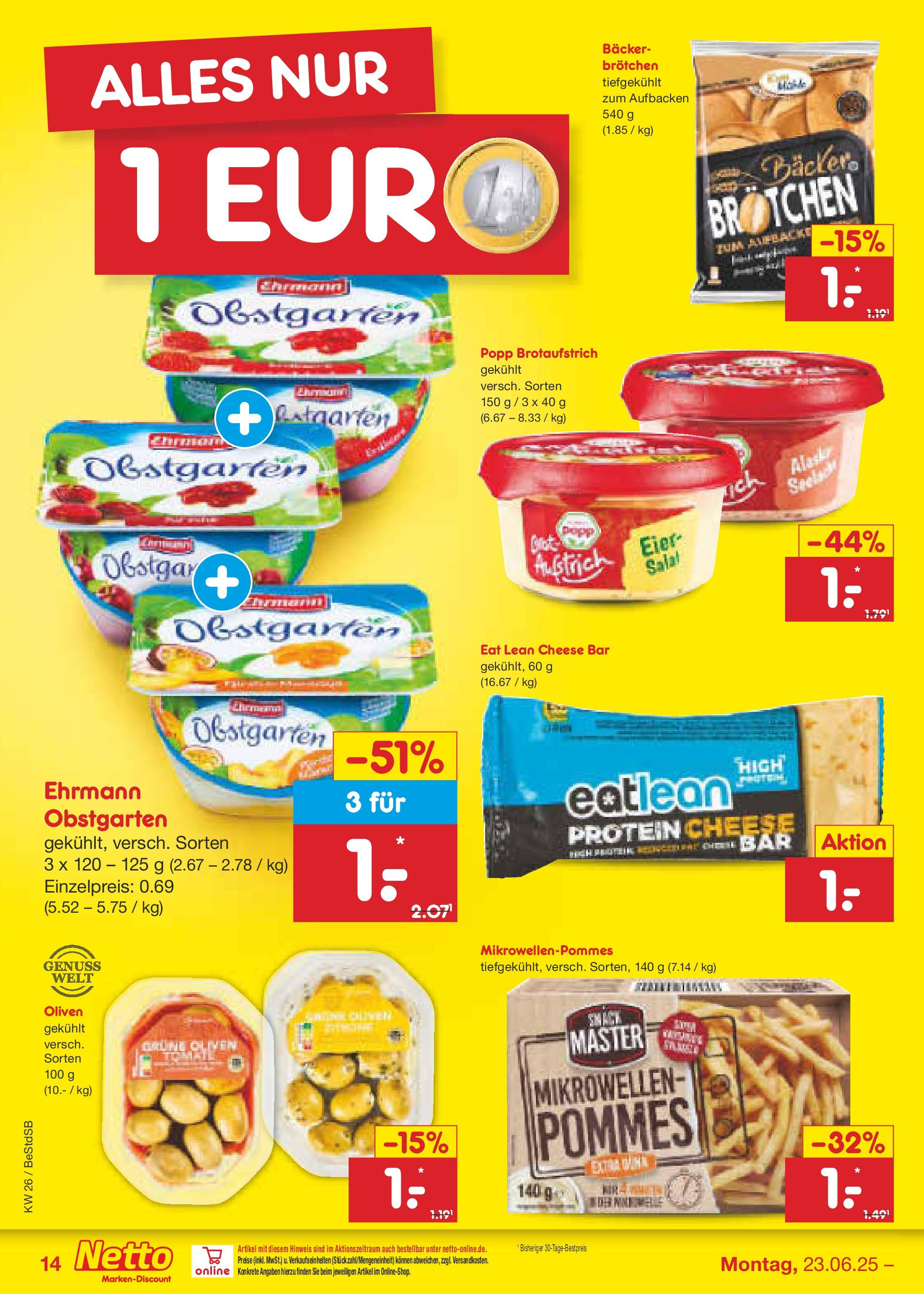 Netto Marken-Discount prospekt Berlin-Spandau (ab 22.06.2025) » Angebote | Seite: 20 | Produkte: Eier, Pommes, Salat Netto Marken-Discount prospekt Berlin-Spandau (ab 22.06.2025) » Angebote | Seite: 20 | Produkte: Eier, Pommes, Salat