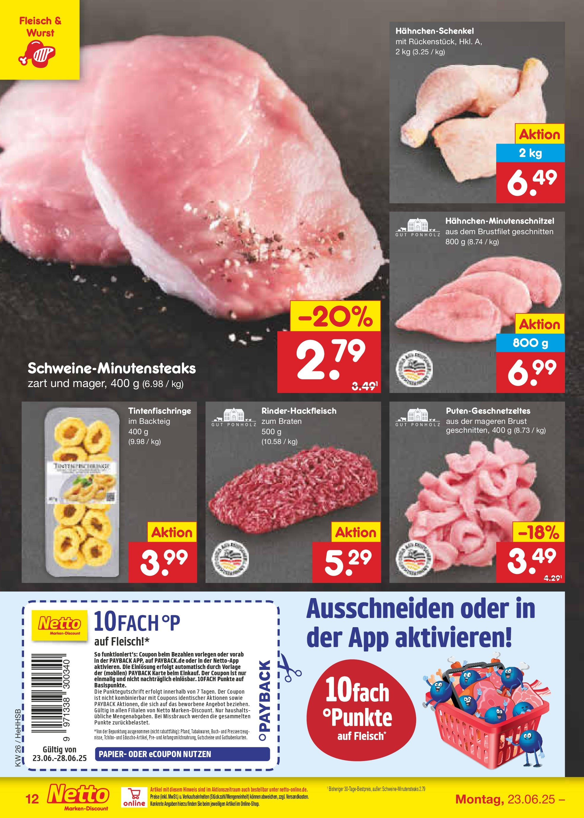 Netto Marken-Discount prospekt Hamburg (ab 22.06.2025) » Angebote | Seite: 18 | Produkte: Hahnchenschenkel, Wurst, Fleisch Netto Marken-Discount prospekt Hamburg (ab 22.06.2025) » Angebote | Seite: 18 | Produkte: Hahnchenschenkel, Wurst, Fleisch