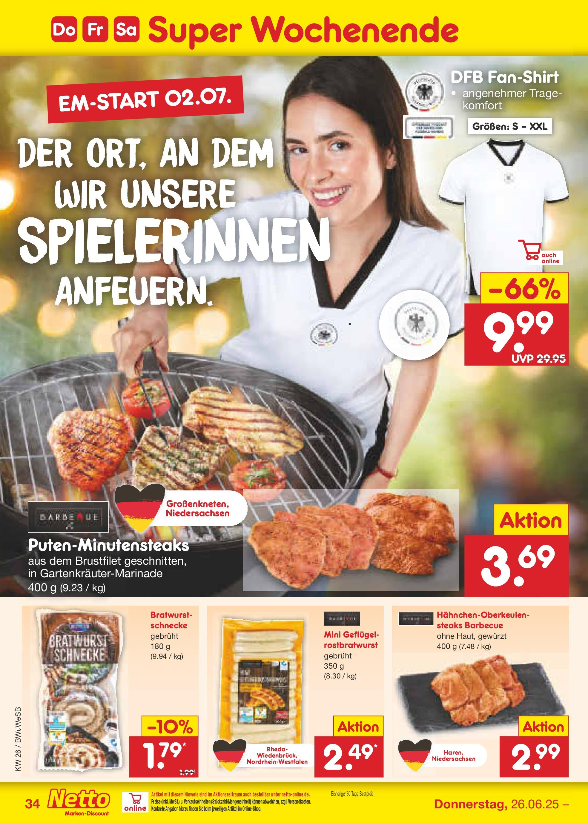 Netto Marken-Discount prospekt Stemwede-Dielingen (ab 22.06.2025) » Angebote | Seite: 50 | Produkte: Bratwurst, Steak Netto Marken-Discount prospekt Stemwede-Dielingen (ab 22.06.2025) » Angebote | Seite: 50 | Produkte: Bratwurst, Steak