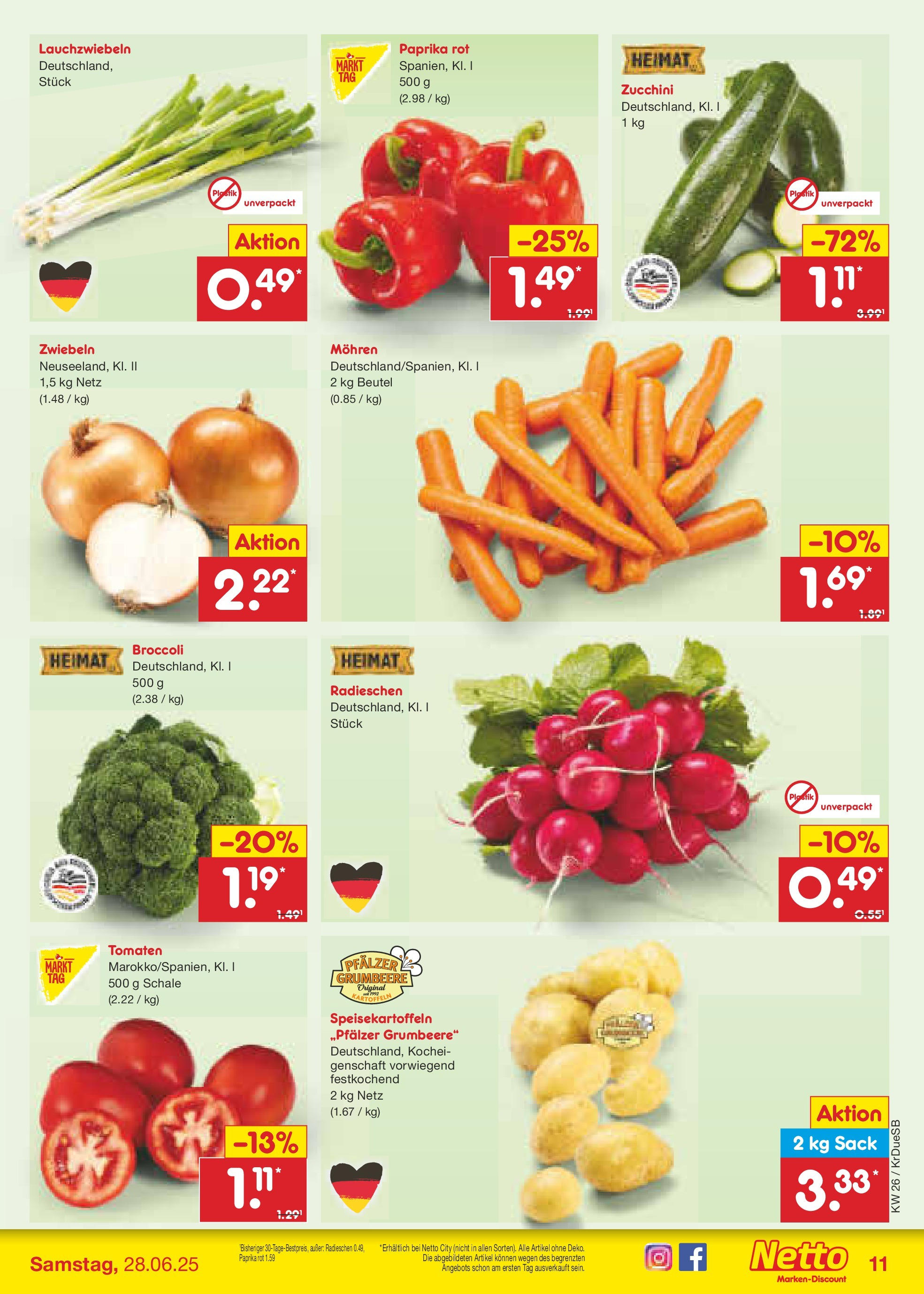 Netto Marken-Discount prospekt Düsseldorf-Rath (ab 22.06.2025) » Angebote | Seite: 15 | Produkte: Tomaten, Kartoffeln, Zwiebeln, Paprika Netto Marken-Discount prospekt Düsseldorf-Rath (ab 22.06.2025) » Angebote | Seite: 15 | Produkte: Tomaten, Kartoffeln, Zwiebeln, Paprika
