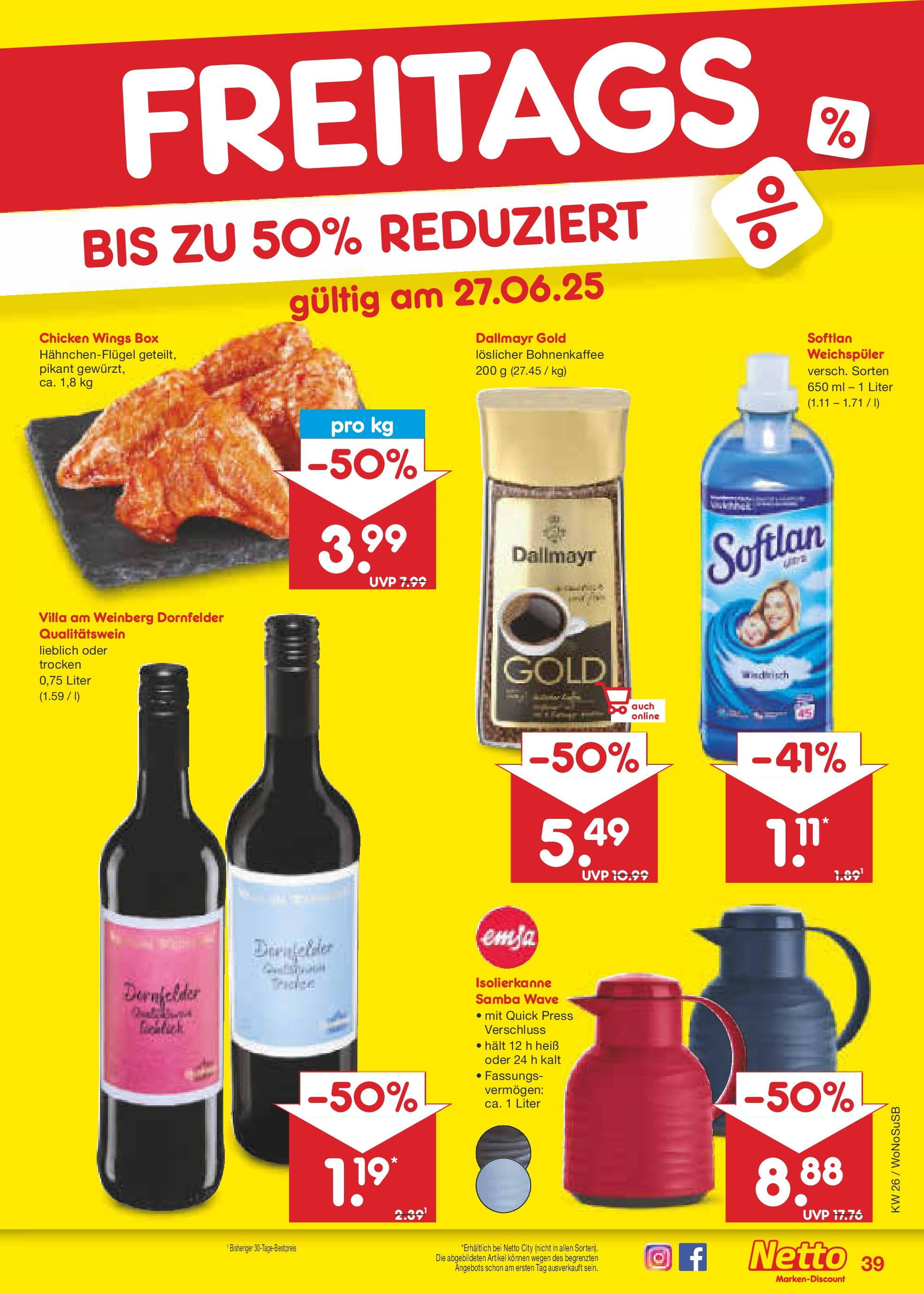 Netto Marken-Discount prospekt Lahnau (ab 22.06.2025) » Angebote | Seite: 57 | Produkte: Box, Dallmayr, Weichspüler Netto Marken-Discount prospekt Lahnau (ab 22.06.2025) » Angebote | Seite: 57 | Produkte: Box, Dallmayr, Weichspüler