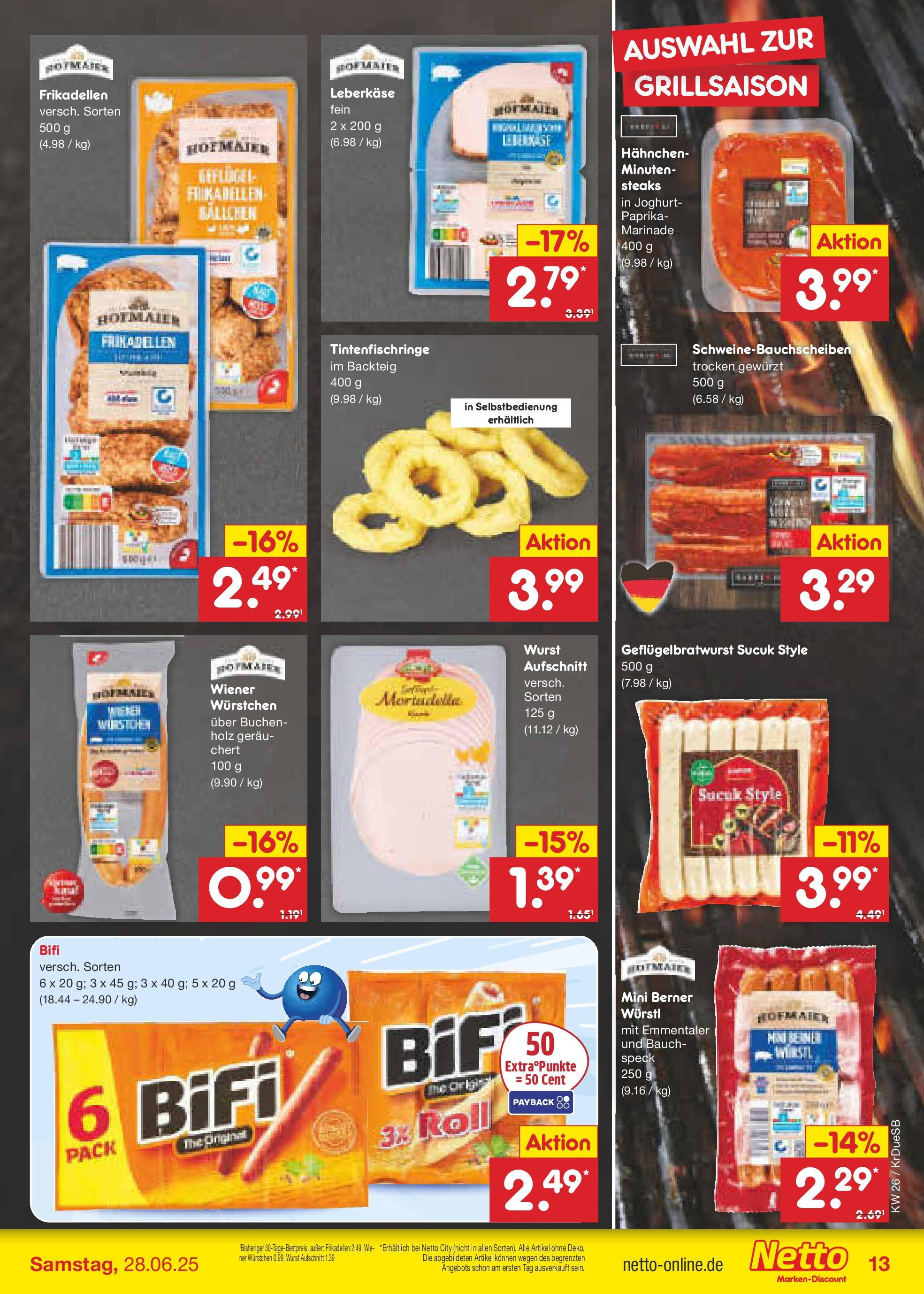 Netto Marken-Discount prospekt Düsseldorf-Rath (ab 22.06.2025) » Angebote | Seite: 19 | Produkte: Hahnchen, Joghurt, Würstl, Paprika Netto Marken-Discount prospekt Düsseldorf-Rath (ab 22.06.2025) » Angebote | Seite: 19 | Produkte: Hahnchen, Joghurt, Würstl, Paprika