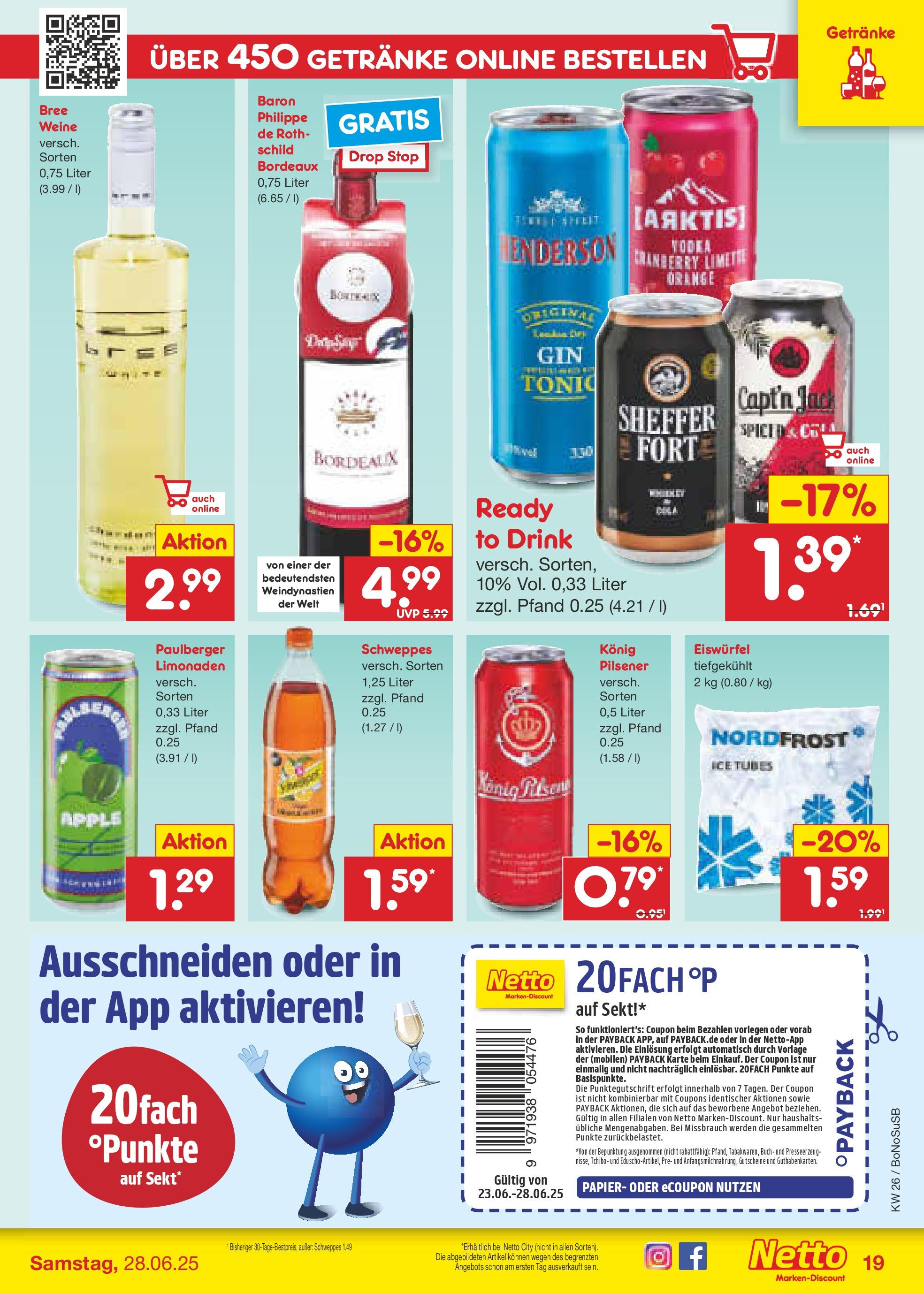 Netto Marken-Discount prospekt Herne (ab 22.06.2025) » Angebote | Seite: 27 | Produkte: Konig pilsener, Bree, Limette, Vodka Netto Marken-Discount prospekt Herne (ab 22.06.2025) » Angebote | Seite: 27 | Produkte: Konig pilsener, Bree, Limette, Vodka