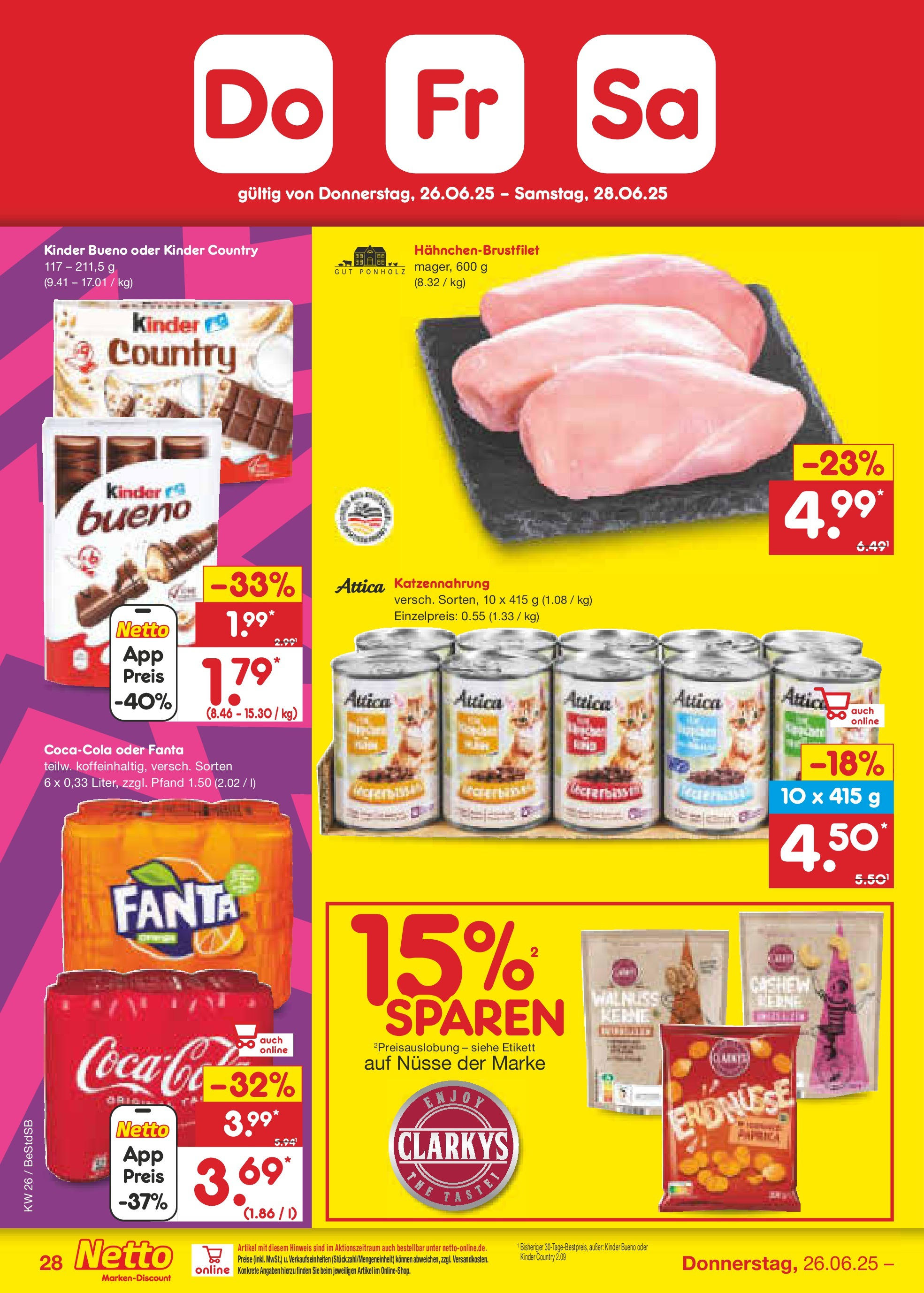 Netto Marken-Discount prospekt Berlin-Spandau (ab 22.06.2025) » Angebote | Seite: 42 | Produkte: Erdnüsse, Kinder bueno, Paprika, Nüsse Netto Marken-Discount prospekt Berlin-Spandau (ab 22.06.2025) » Angebote | Seite: 42 | Produkte: Erdnüsse, Kinder bueno, Paprika, Nüsse