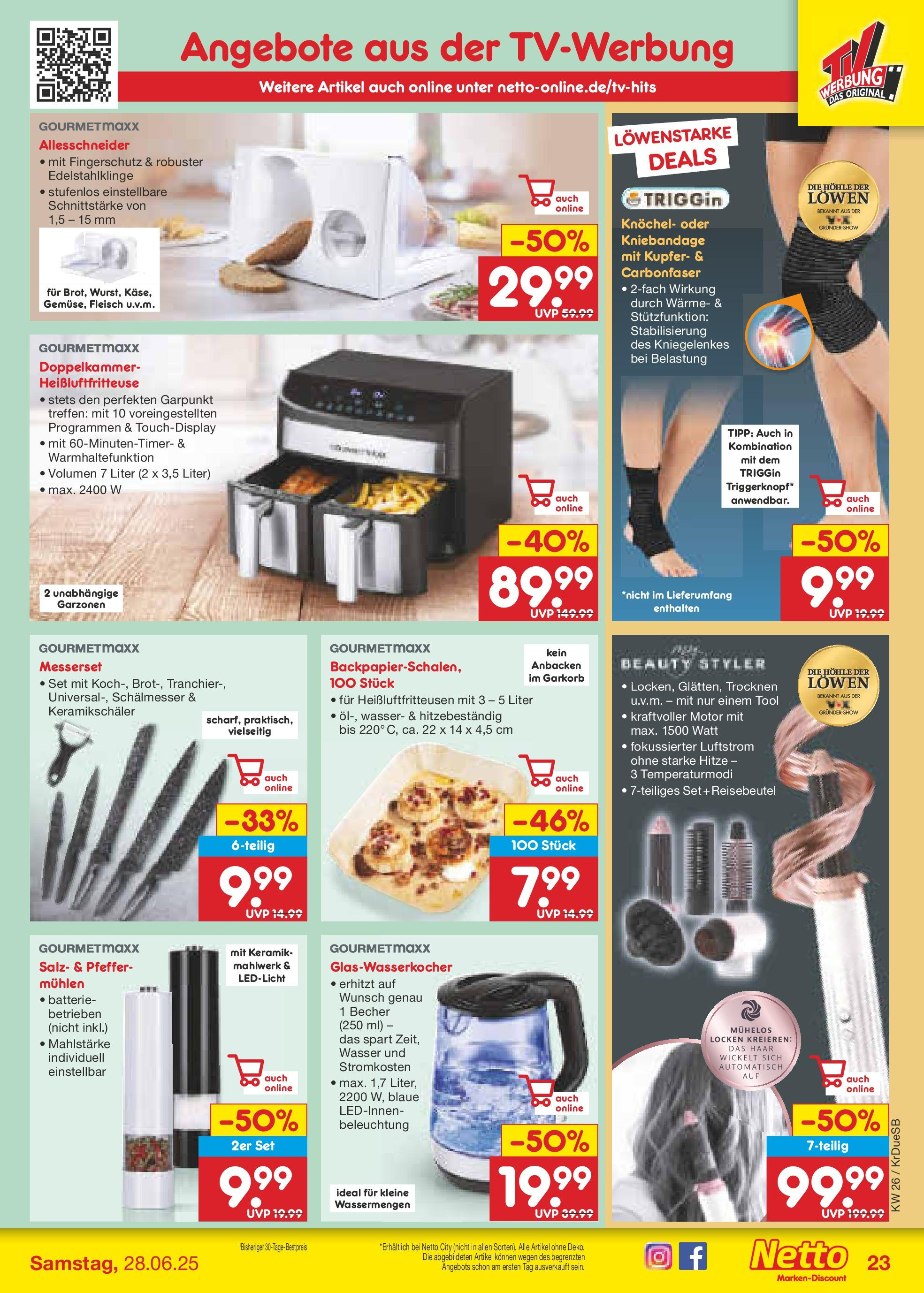 Netto Marken-Discount prospekt Düsseldorf-Rath (ab 22.06.2025) » Angebote | Seite: 31 | Produkte: Wasser, Pfeffer, Heißluftfritteuse, Fleisch Netto Marken-Discount prospekt Düsseldorf-Rath (ab 22.06.2025) » Angebote | Seite: 31 | Produkte: Wasser, Pfeffer, Heißluftfritteuse, Fleisch