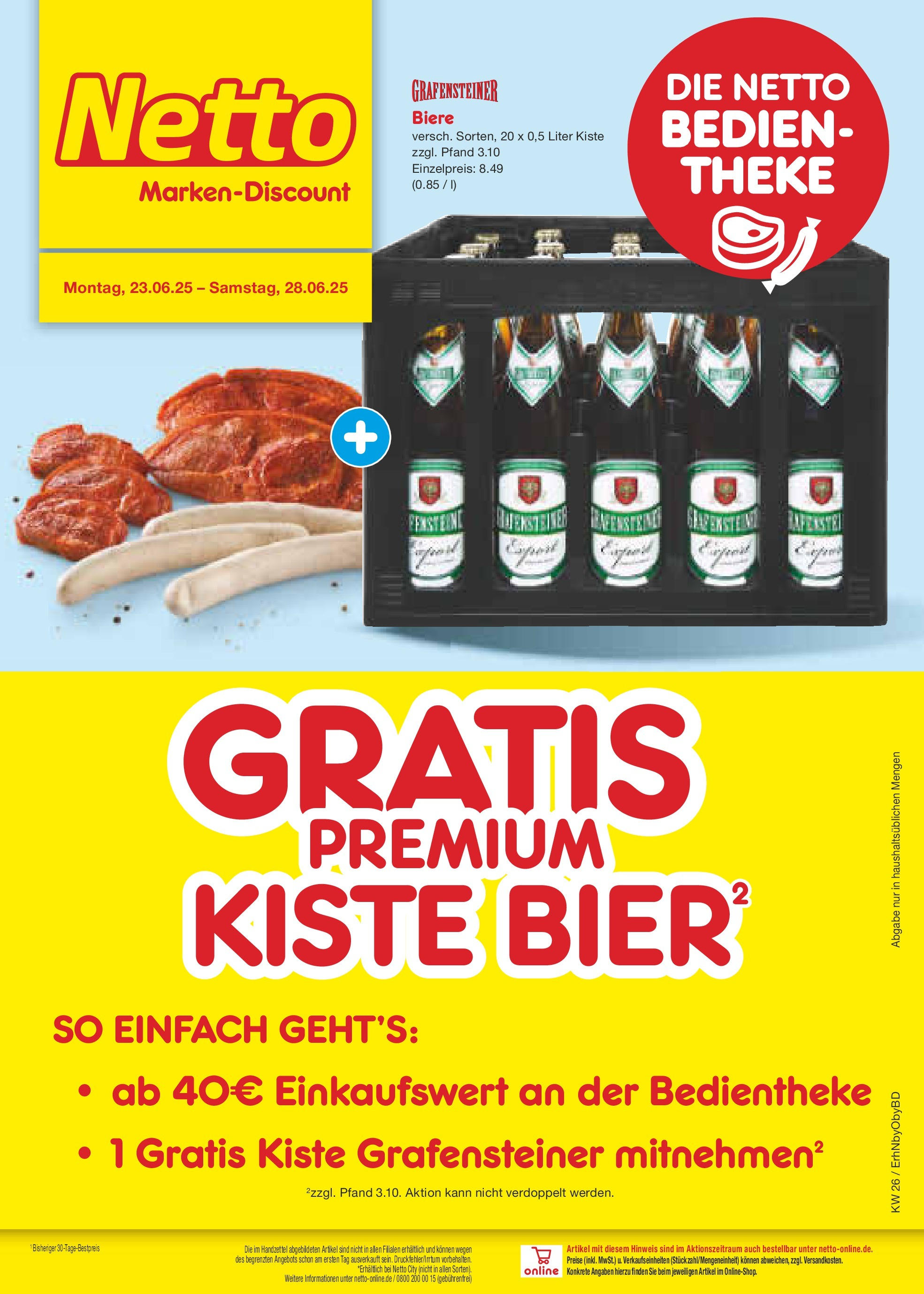 Netto Marken-Discount prospekt Ergolding (ab 22.06.2025) » Angebote | Seite: 59 | Produkte: Theke, Bier Netto Marken-Discount prospekt Ergolding (ab 22.06.2025) » Angebote | Seite: 59 | Produkte: Theke, Bier