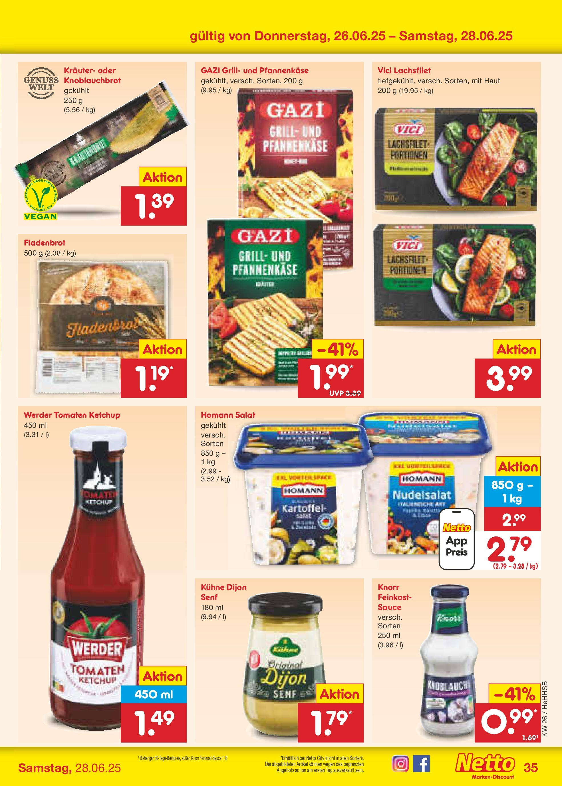 Netto Marken-Discount prospekt Hamburg (ab 22.06.2025) » Angebote | Seite: 51 | Produkte: Tomaten, Knorr, Knoblauch, Ketchup Netto Marken-Discount prospekt Hamburg (ab 22.06.2025) » Angebote | Seite: 51 | Produkte: Tomaten, Knorr, Knoblauch, Ketchup