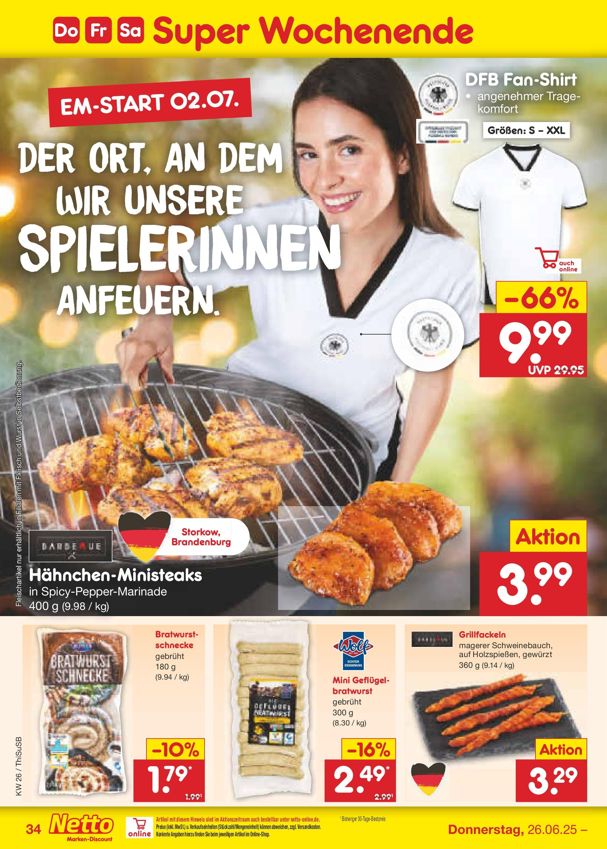 Netto Marken-Discount prospekt Pirna (ab 22.06.2025) » Angebote | Seite: 50 | Produkte: T-Shirt, Bratwurst, Wurst, Fleisch Netto Marken-Discount prospekt Pirna (ab 22.06.2025) » Angebote | Seite: 50 | Produkte: T-Shirt, Bratwurst, Wurst, Fleisch
