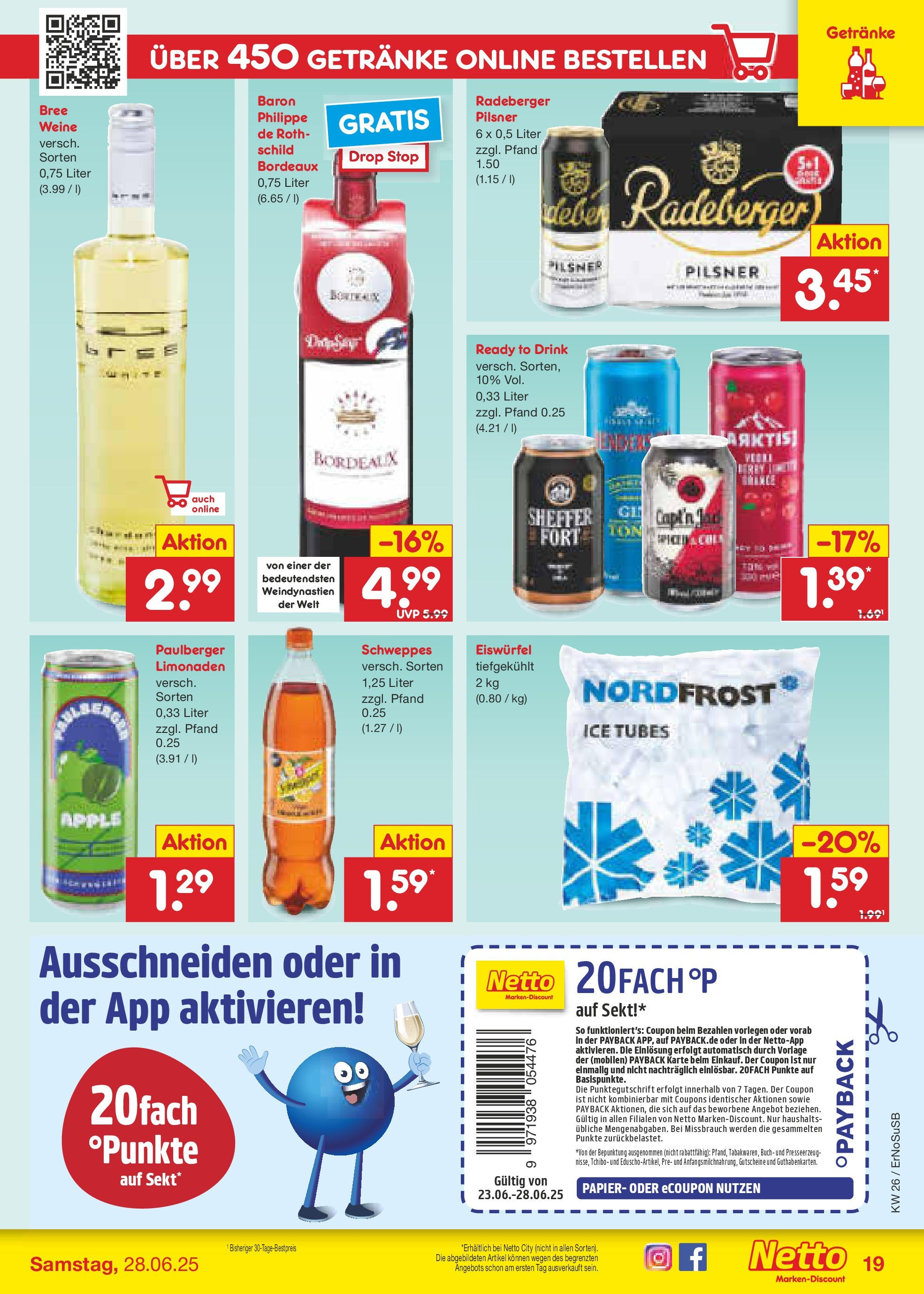 Netto Marken-Discount prospekt Elxleben (ab 22.06.2025) » Angebote | Seite: 33 | Produkte: Sekt, Bree, Schweppes, Apple Netto Marken-Discount prospekt Elxleben (ab 22.06.2025) » Angebote | Seite: 33 | Produkte: Sekt, Bree, Schweppes, Apple