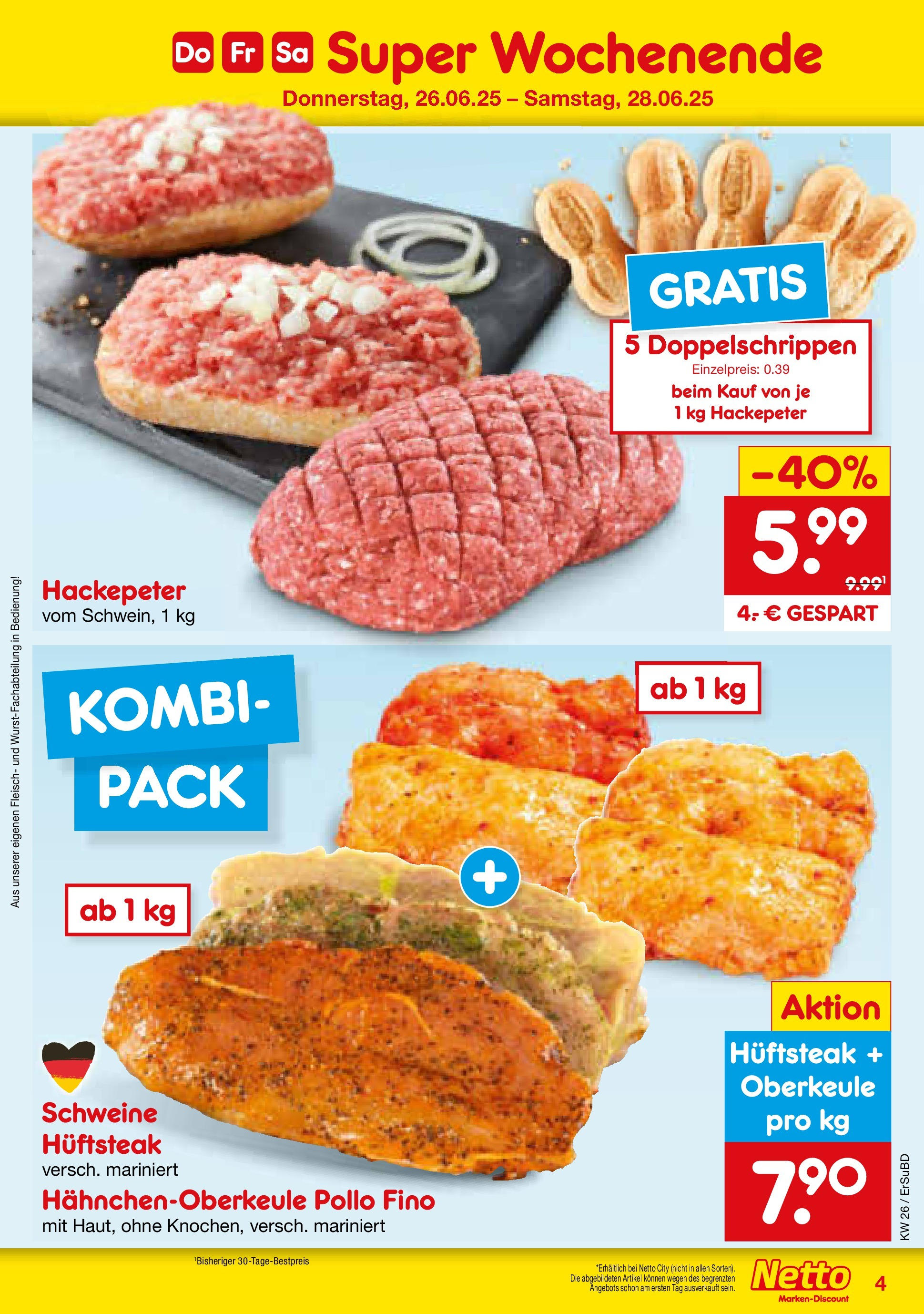 Netto Marken-Discount prospekt Elxleben (ab 22.06.2025) » Angebote | Seite: 24 | Produkte: Steak, Fleisch Netto Marken-Discount prospekt Elxleben (ab 22.06.2025) » Angebote | Seite: 24 | Produkte: Steak, Fleisch