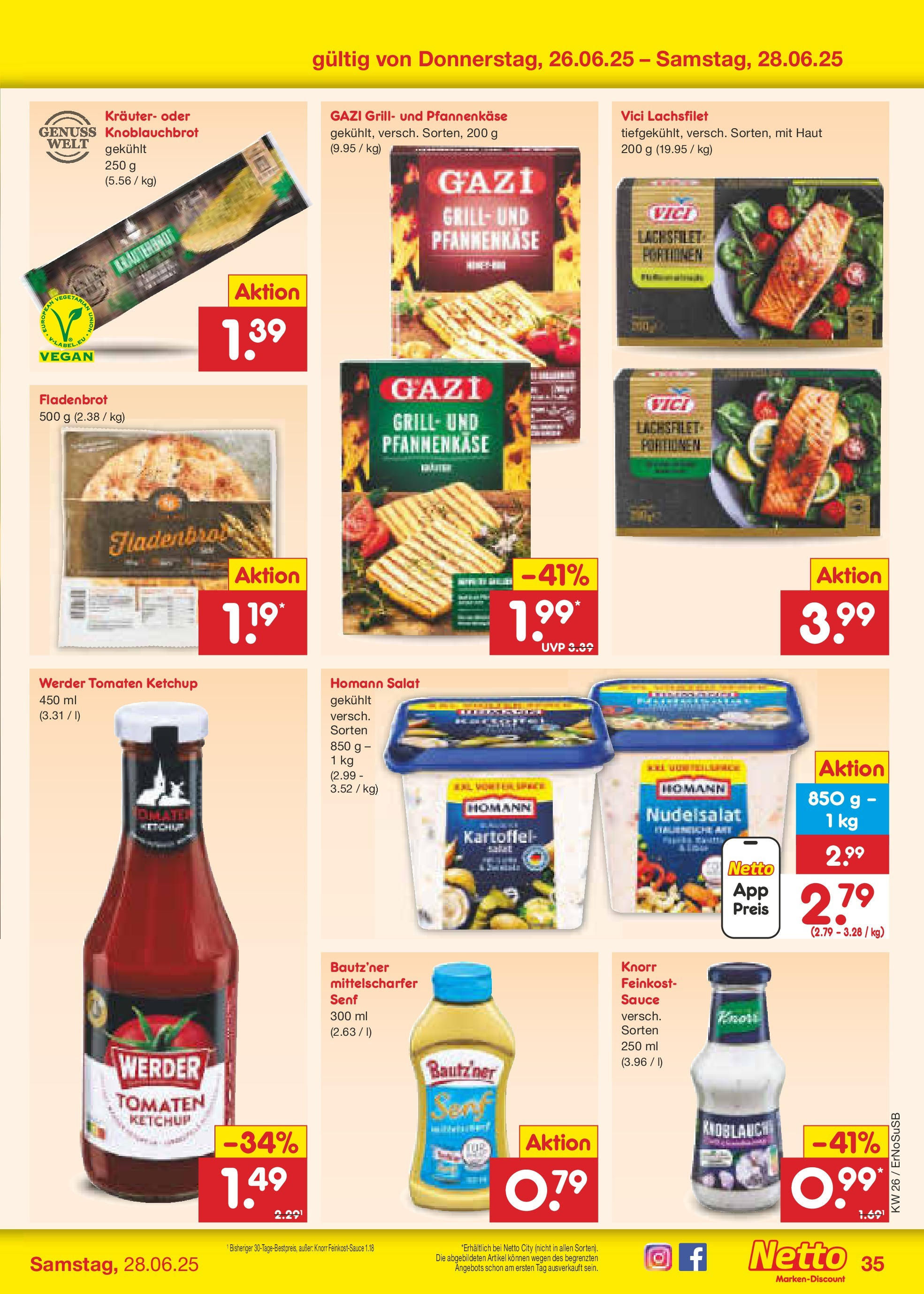 Netto Marken-Discount prospekt Elxleben (ab 22.06.2025) » Angebote | Seite: 57 | Produkte: Grill, Knorr, Ketchup, Salat Netto Marken-Discount prospekt Elxleben (ab 22.06.2025) » Angebote | Seite: 57 | Produkte: Grill, Knorr, Ketchup, Salat