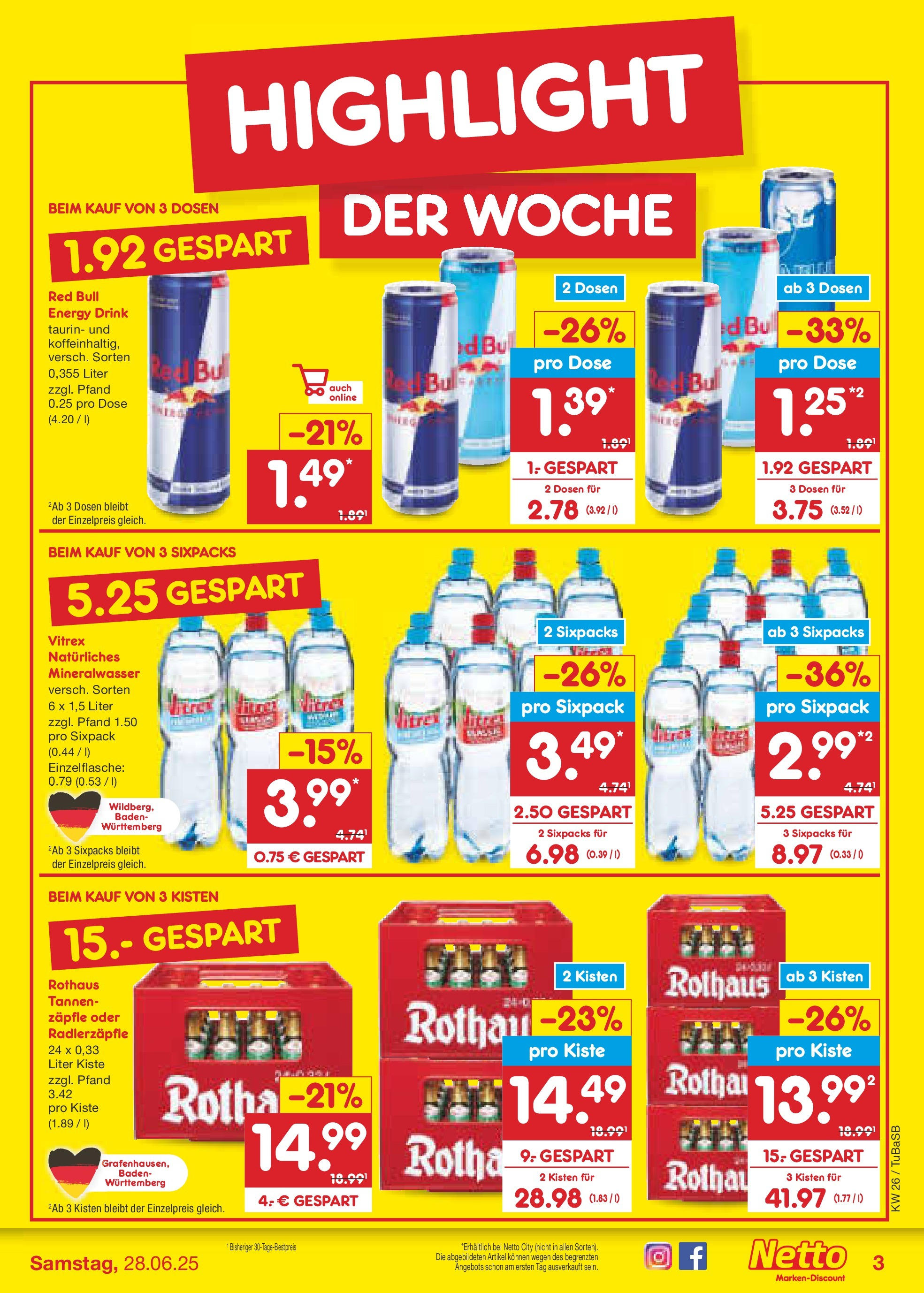 Netto Marken-Discount prospekt Lahr-Langenwinkel (ab 22.06.2025) » Angebote | Seite: 3 Netto Marken-Discount prospekt Lahr-Langenwinkel (ab 22.06.2025) » Angebote | Seite: 3