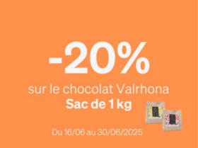 Promo Chocolat Valrhona 1kg