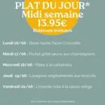 Crocodile Plat Du Jour - au 20.06.2025