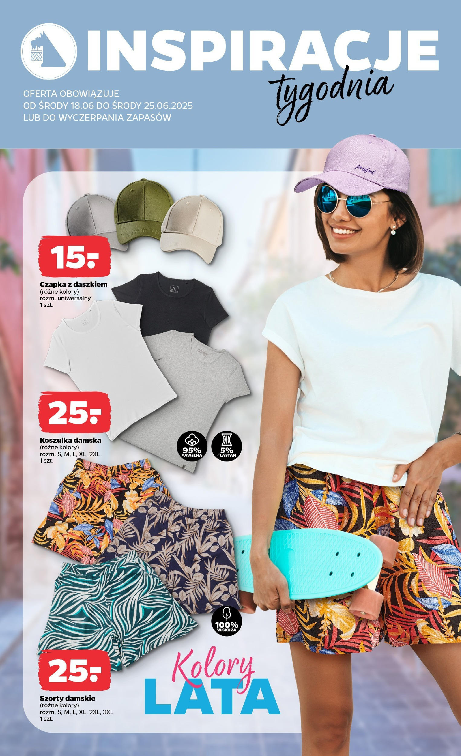 Netto gazetka - Spożywcza od 18.06.2025 - Aktualne promocje | Strona: 23 | Produkty: Szorty, Czapka