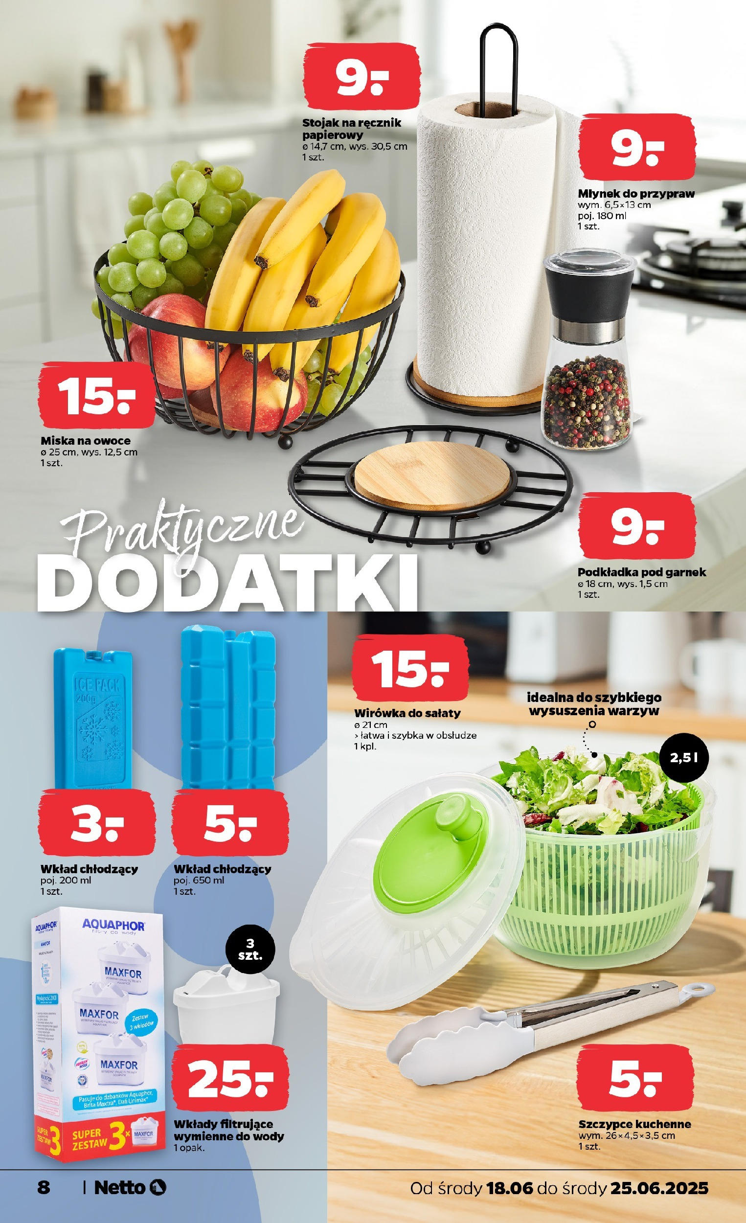 Netto gazetka - Spożywcza od 18.06.2025 - Aktualne promocje | Strona: 29 | Produkty: Młynek, Garnek, Ręcznik papierowy, Owoce
