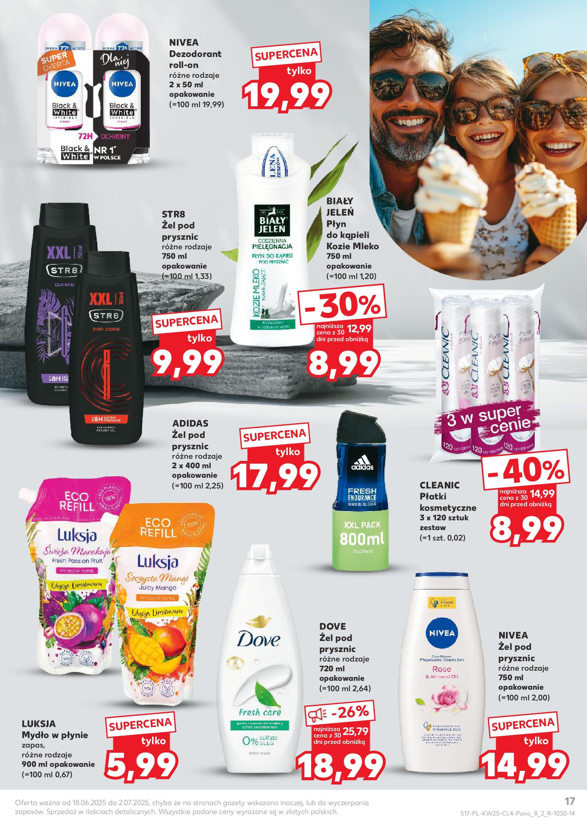 Kaufland gazetka - Piękne okazje na lato od 18.06.2025 - od jutra PDF | Strona: 17 | Produkty: Mango, Prysznic, Mydło, Dezodorant