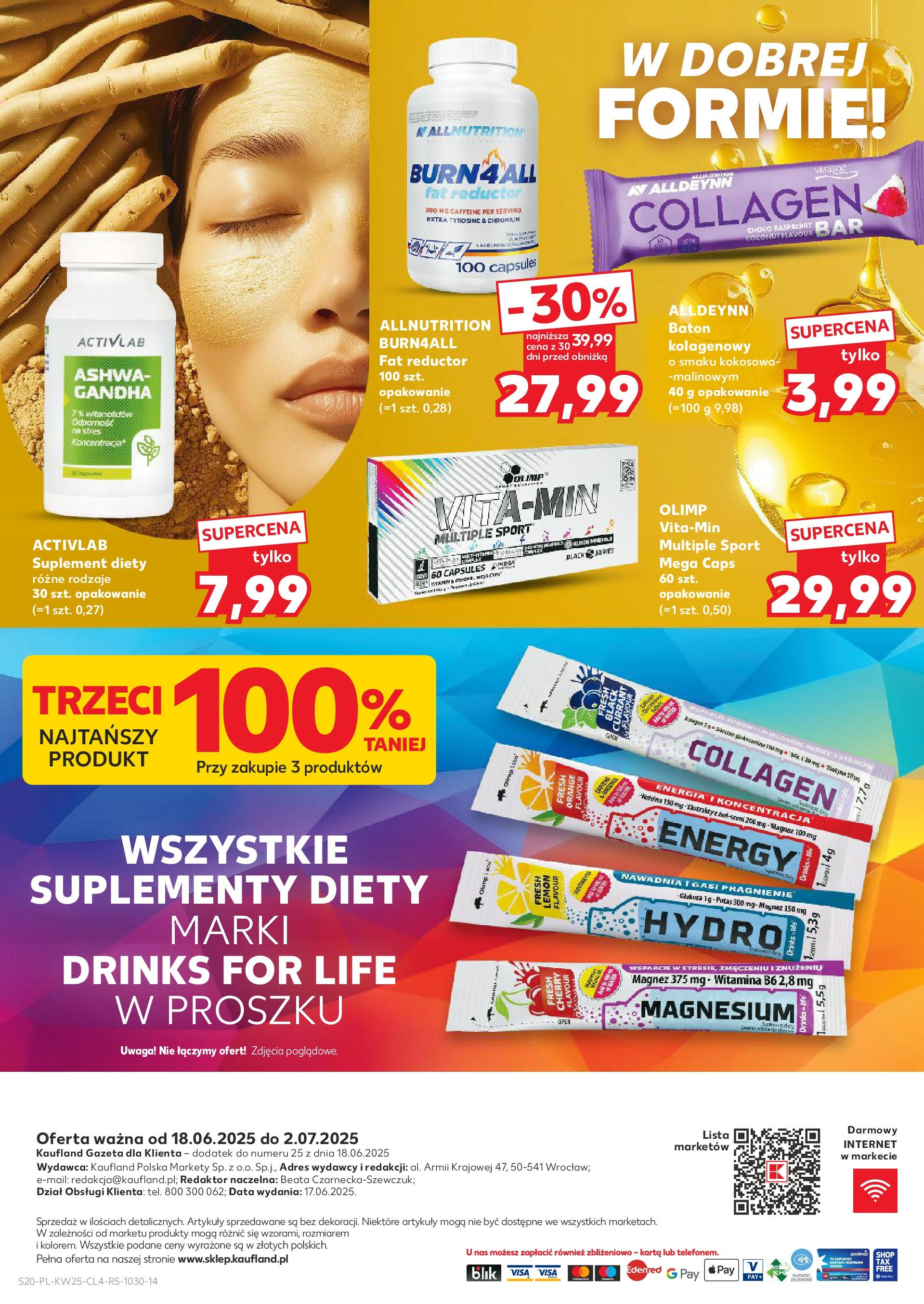 Kaufland gazetka - Piękne okazje na lato od 18.06.2025 - od jutra PDF | Strona: 20 | Produkty: Karta, Baton