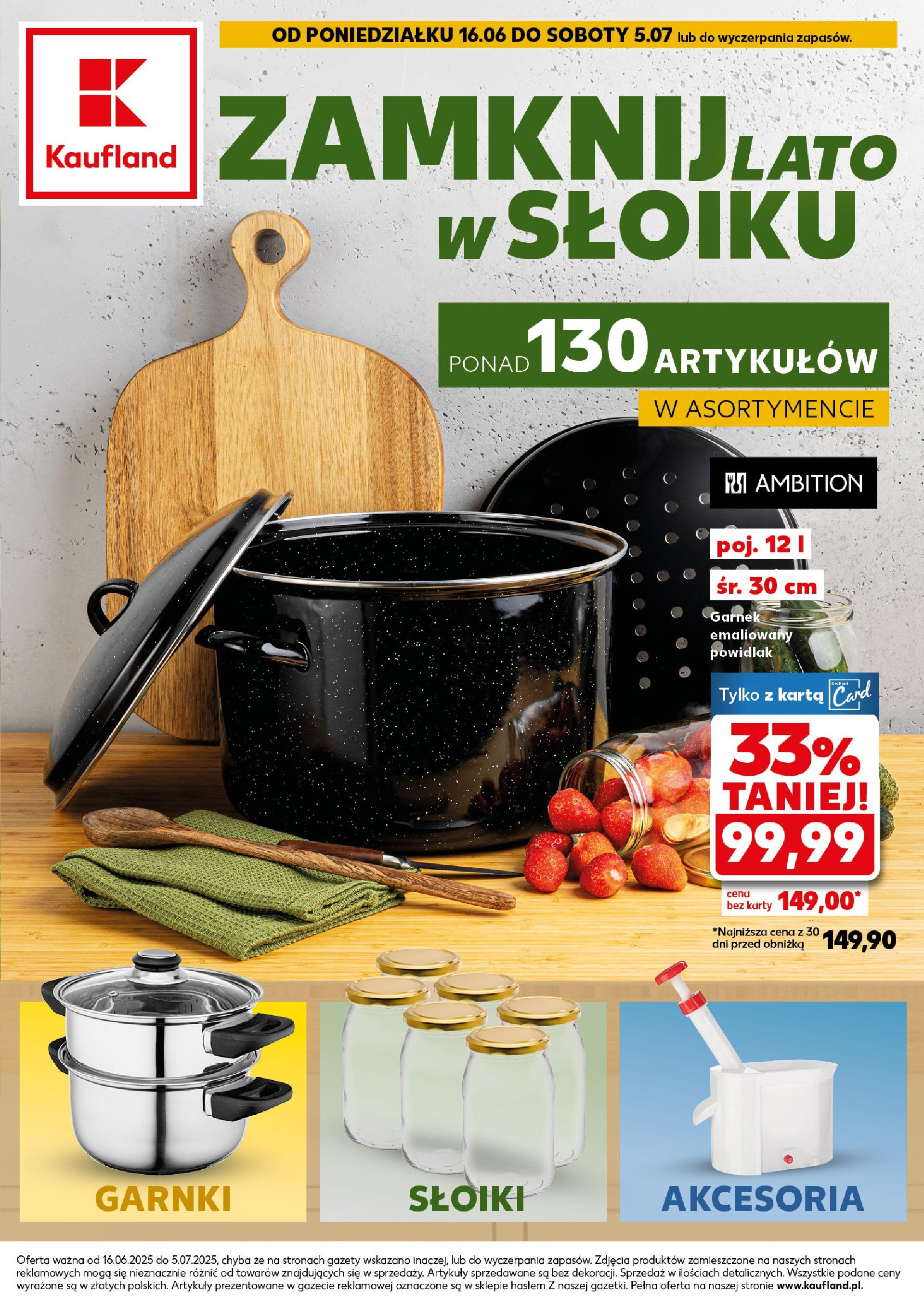 KAUFLAND gazetka promocyjna 16.06.2025 - Promocje - Numer strony 1 Pogląd gazetki "Gotowanie" ze sklepu Kaufland ważnej od 16.06.2025