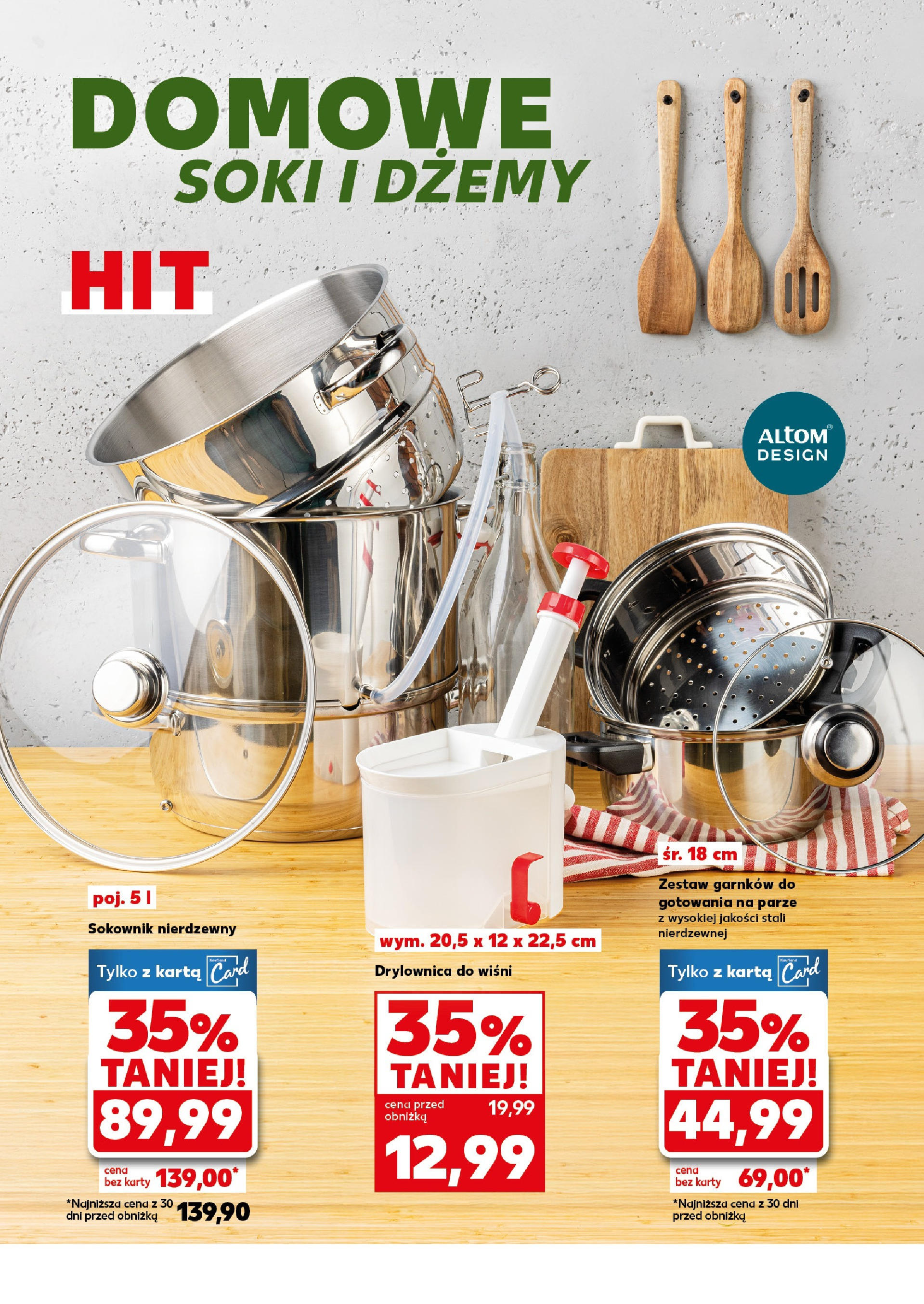 Kaufland gazetka - Gotowanie od 16.06.2025 - od jutra PDF | Strona: 6 | Produkty: Drylownica do wiśni, Karta, Soki, Sokownik