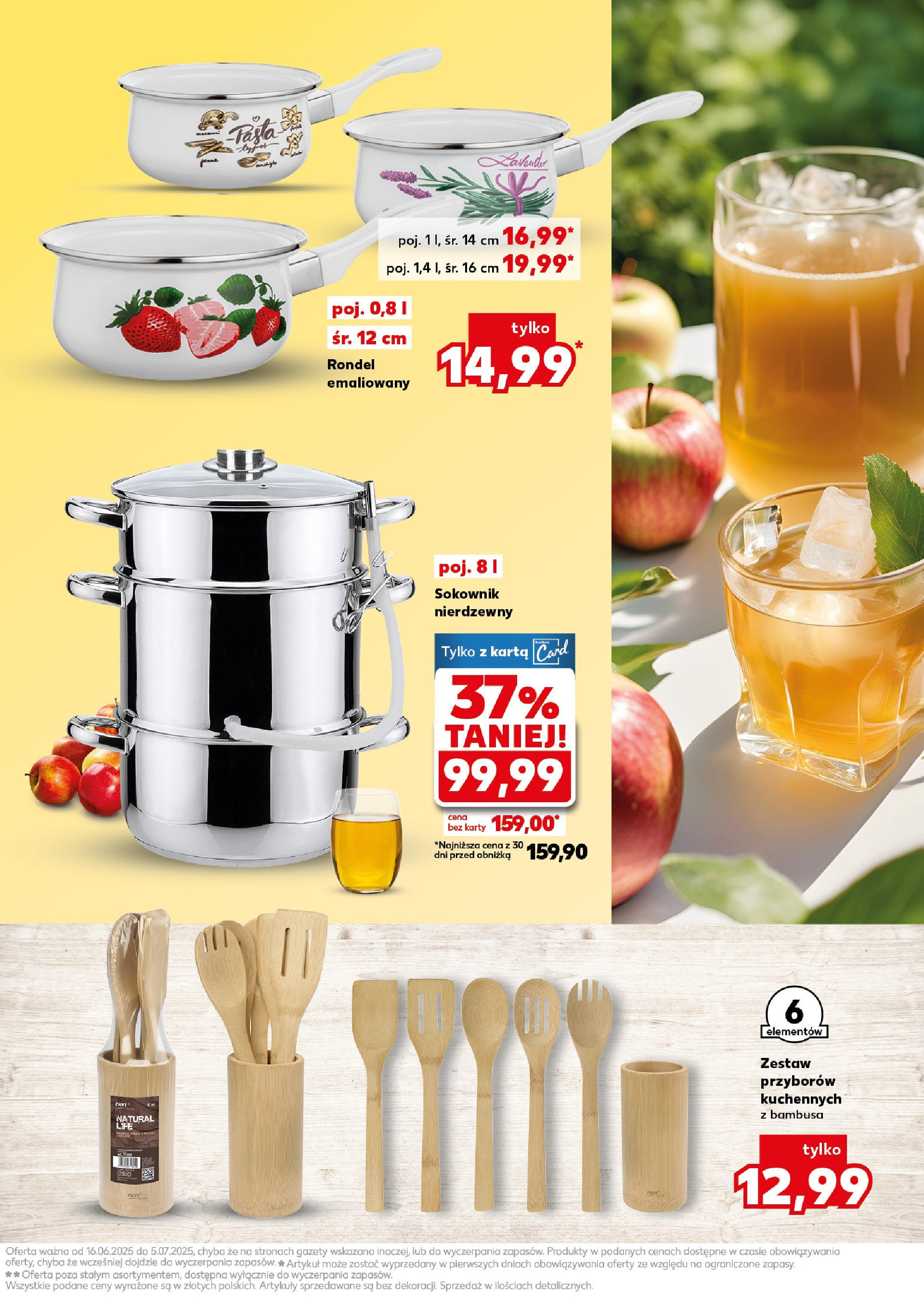 Kaufland gazetka - Gotowanie od 16.06.2025 - od jutra PDF | Strona: 7 | Produkty: Karta, Garnek, Sokownik
