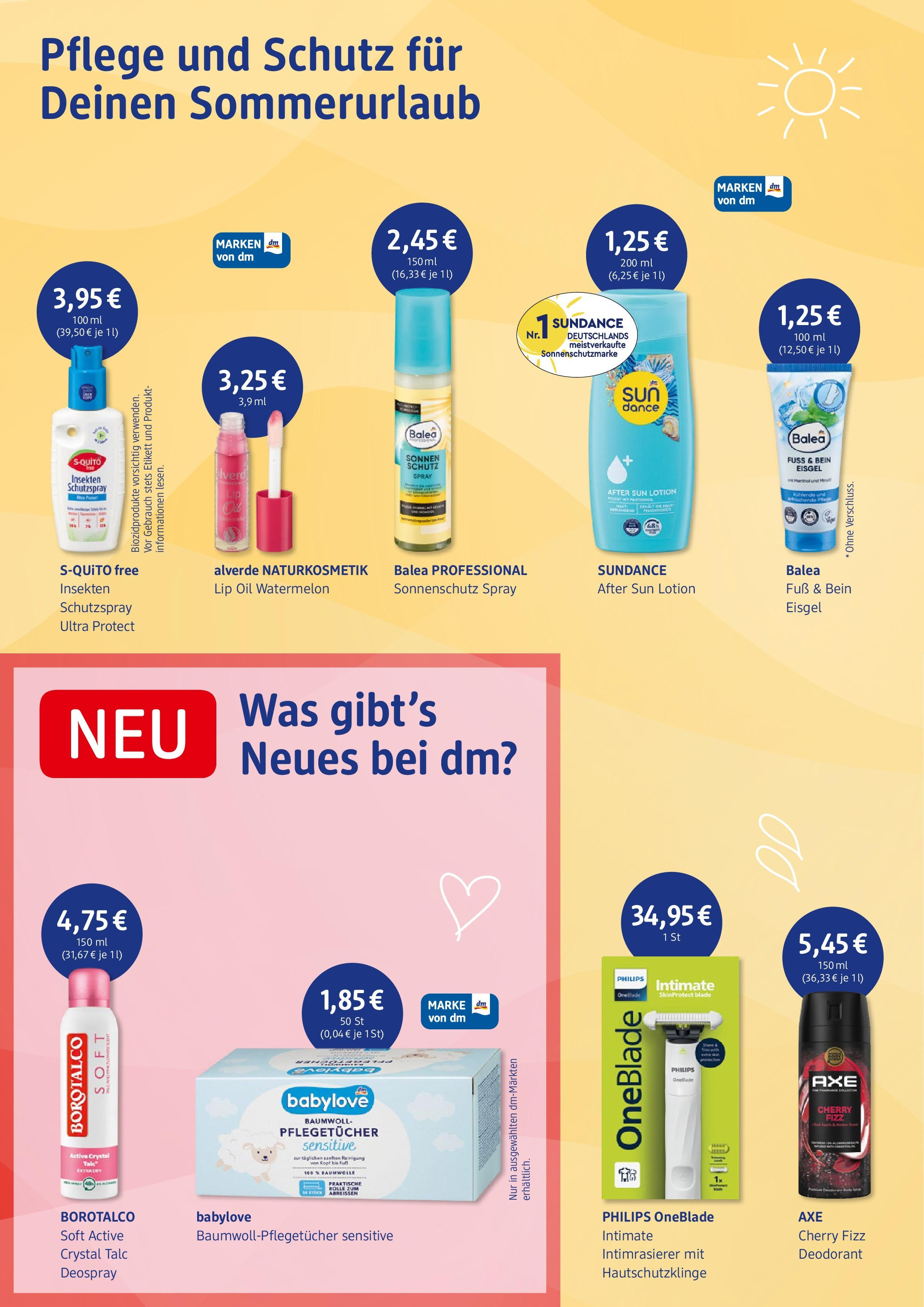 dm drogerie prospekt Nordhorn (ab 17.06.2025) zum Blättern | Seite: 3 | Produkte: Philips, Deodorant, Axe, After Sun