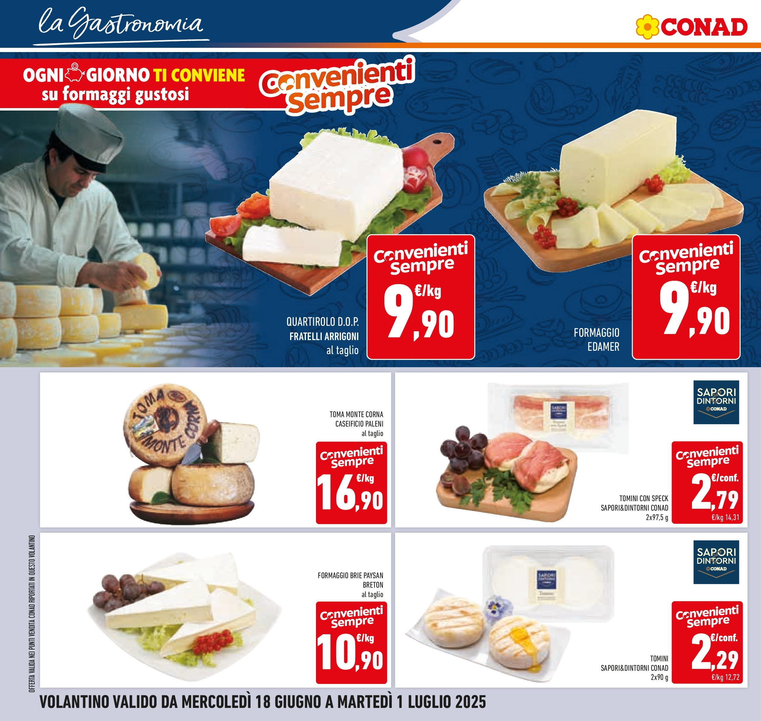 Volantino Conad dal 17/06/2025 > Anteprima - Giugno | Pagina: 14 | Prodotti: Speck, Formaggio