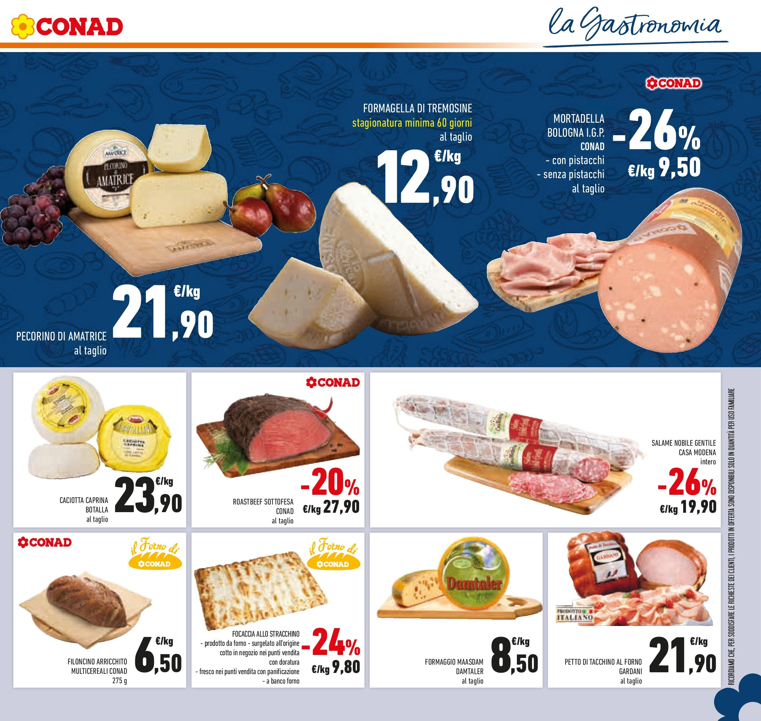 Volantino Conad dal 17/06/2025 > Anteprima - Giugno | Pagina: 17 | Prodotti: Focaccia, Formaggio, Mortadella, Stracchino