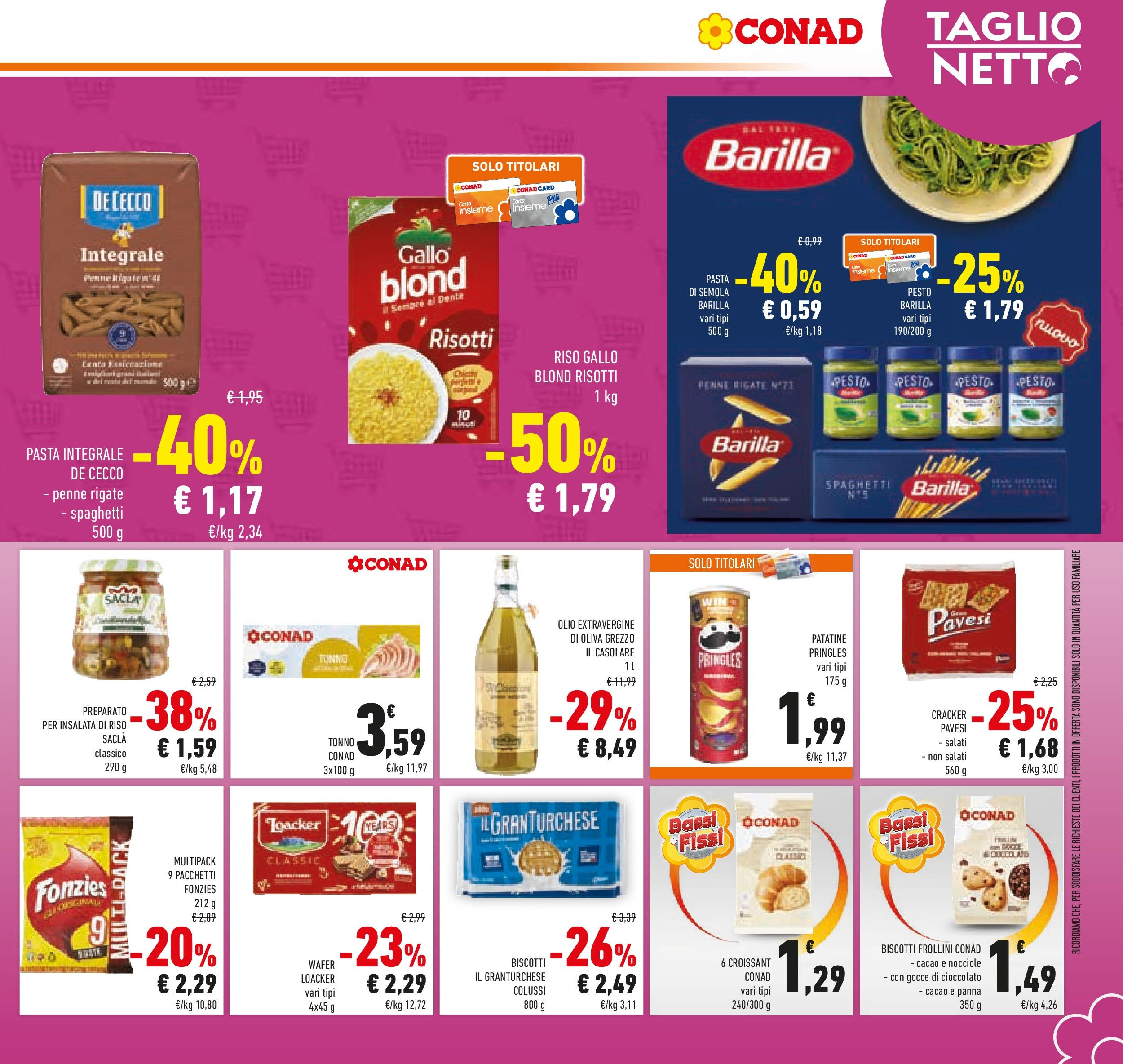 Volantino Conad dal 17/06/2025 > Anteprima - Giugno | Pagina: 23 | Prodotti: Cioccolato, Pollo, Patatine, Penne