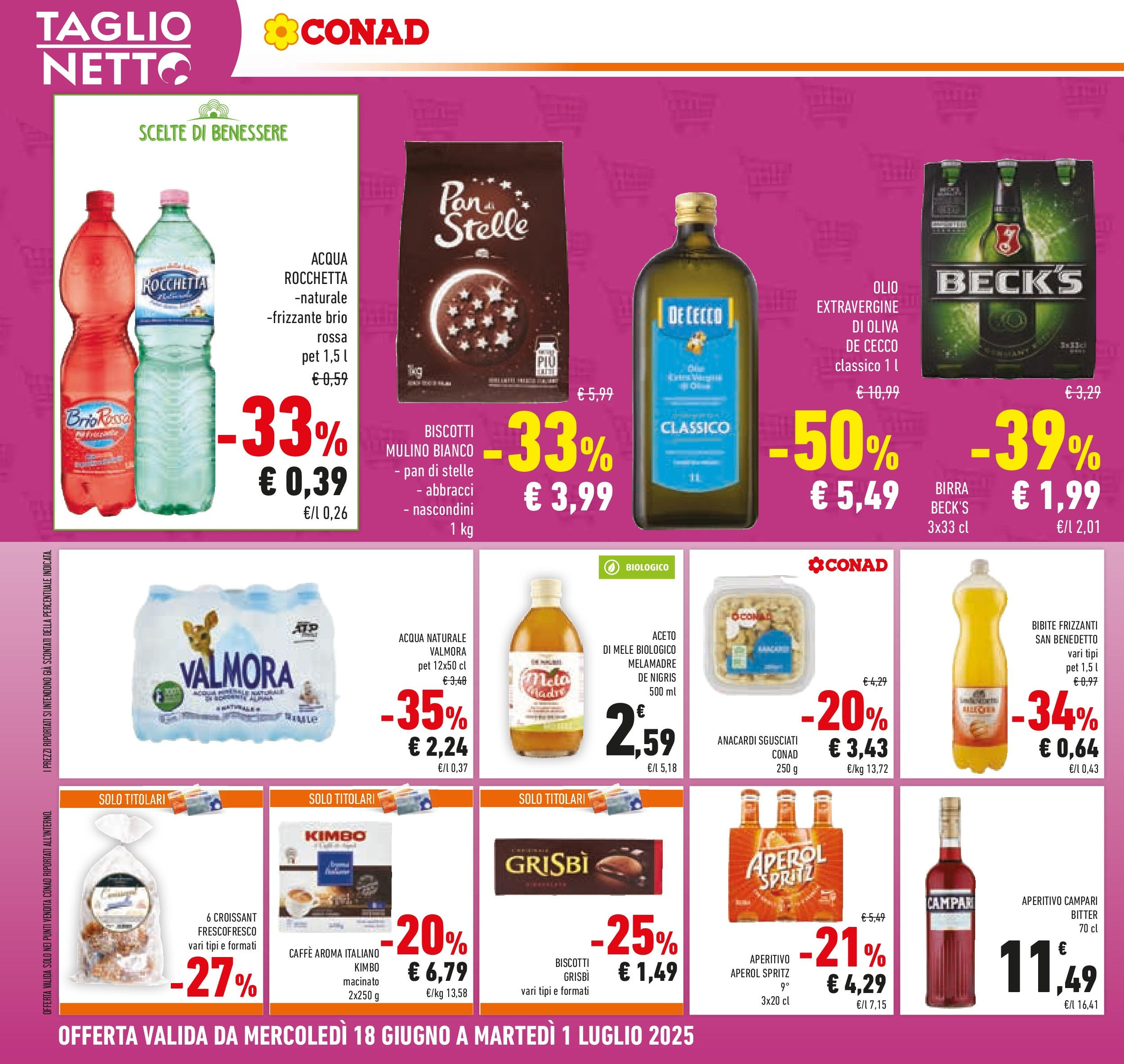 Volantino Conad dal 17/06/2025 > Anteprima - Giugno | Pagina: 24 | Prodotti: Olive, Aceto, Croissant, Aperitivo