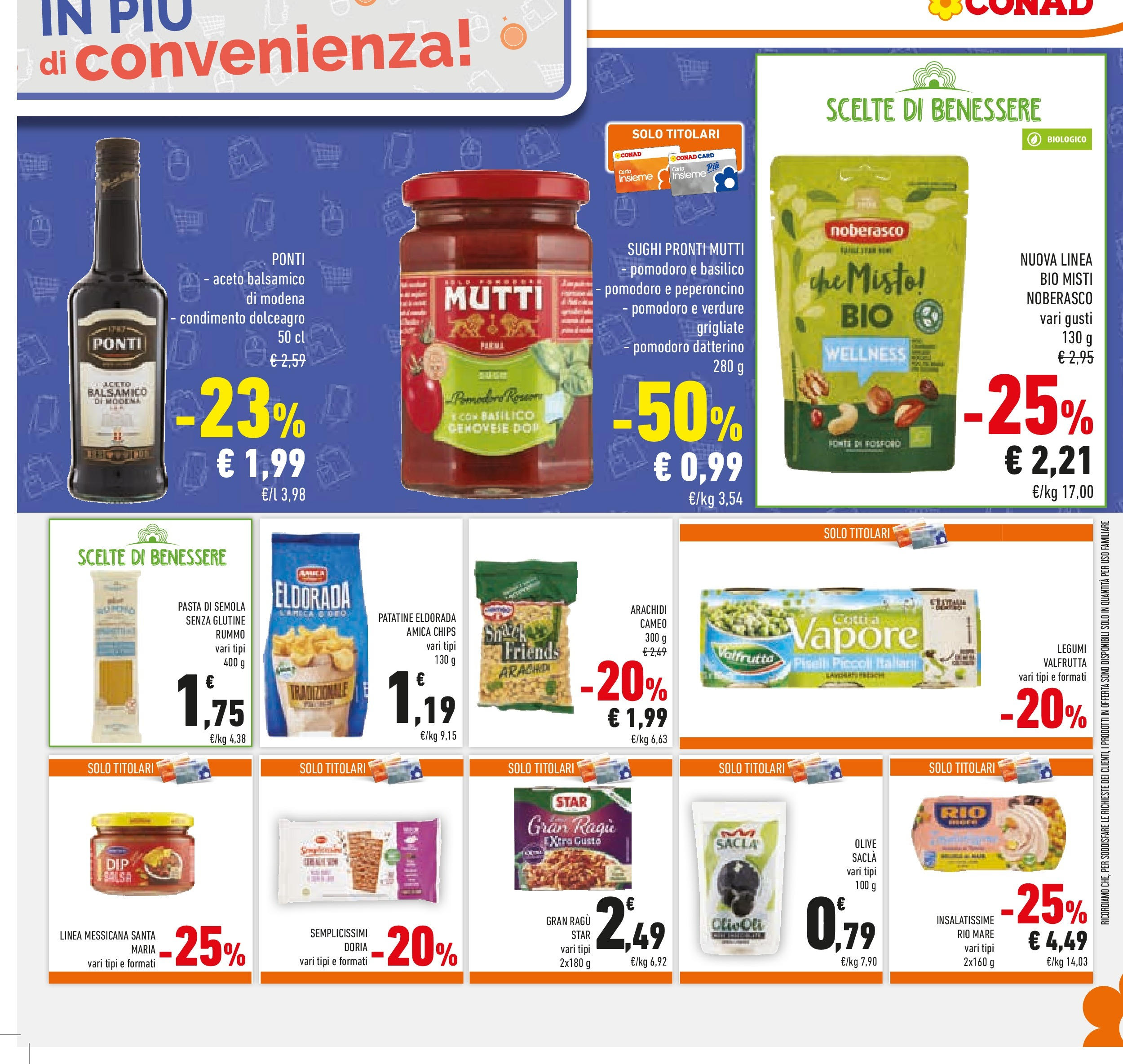 Volantino Conad dal 17/06/2025 > Anteprima - Giugno | Pagina: 29 | Prodotti: Legumi, Salsa, Pasta, Mutti