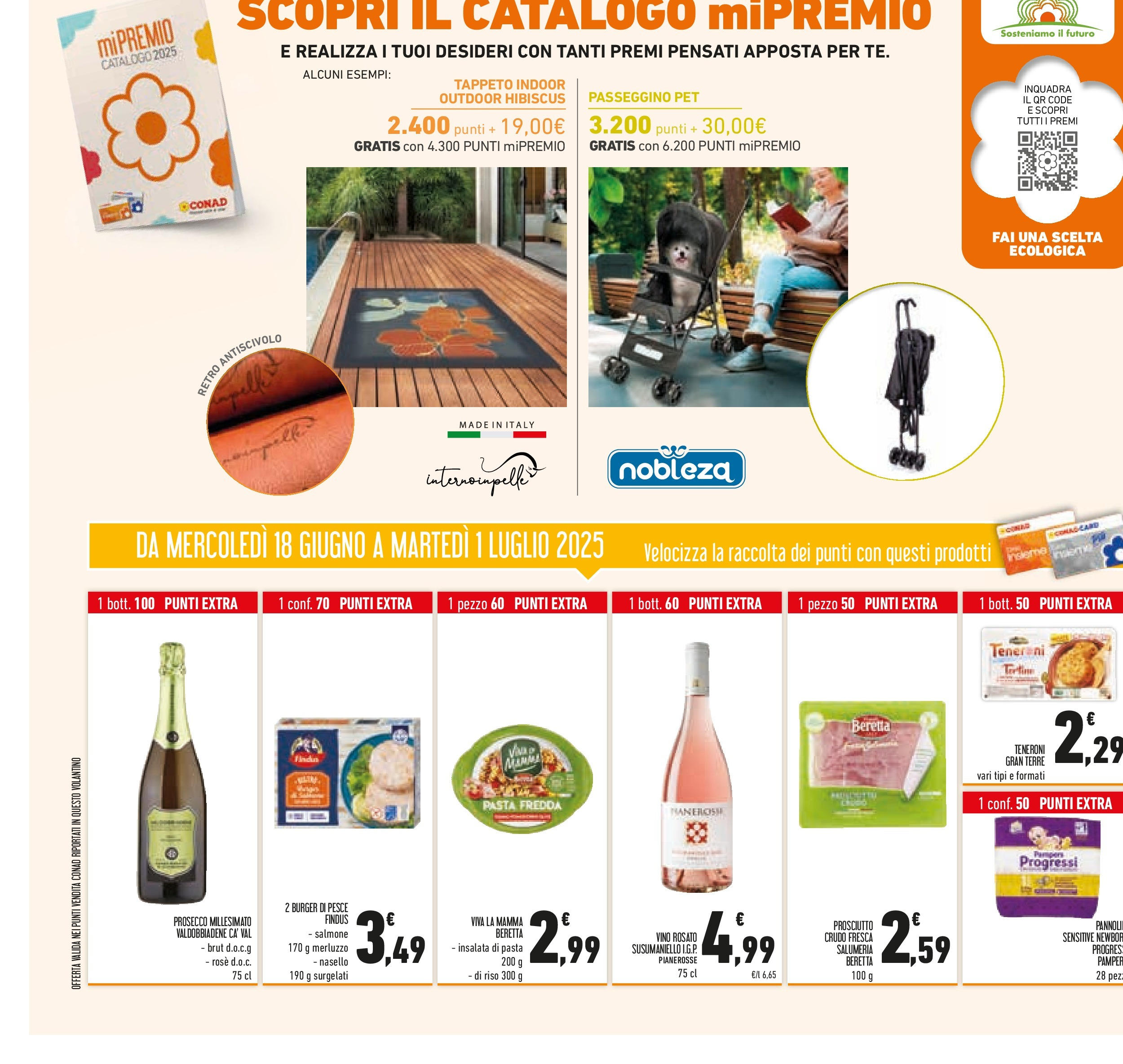 Volantino Conad dal 17/06/2025 > Anteprima - Giugno | Pagina: 42 | Prodotti: Pesce, Prosecco, Insalata, Prosciutto