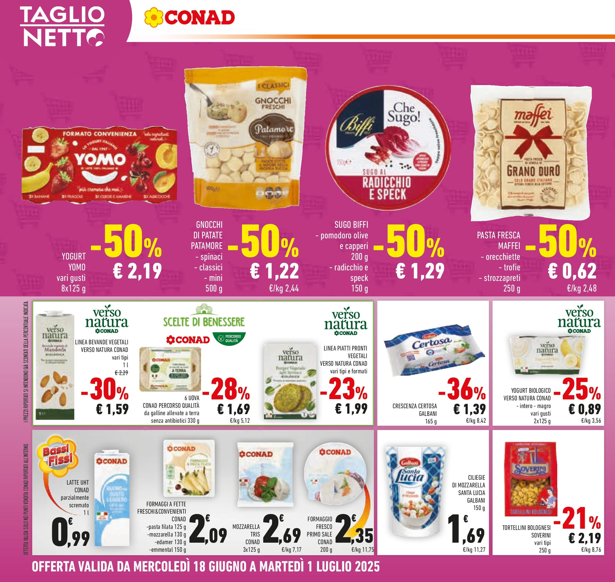 Volantino Conad dal 17/06/2025 > Anteprima - Giugno | Pagina: 6 | Prodotti: Sale, Mozzarella, Gnocchi, Terra