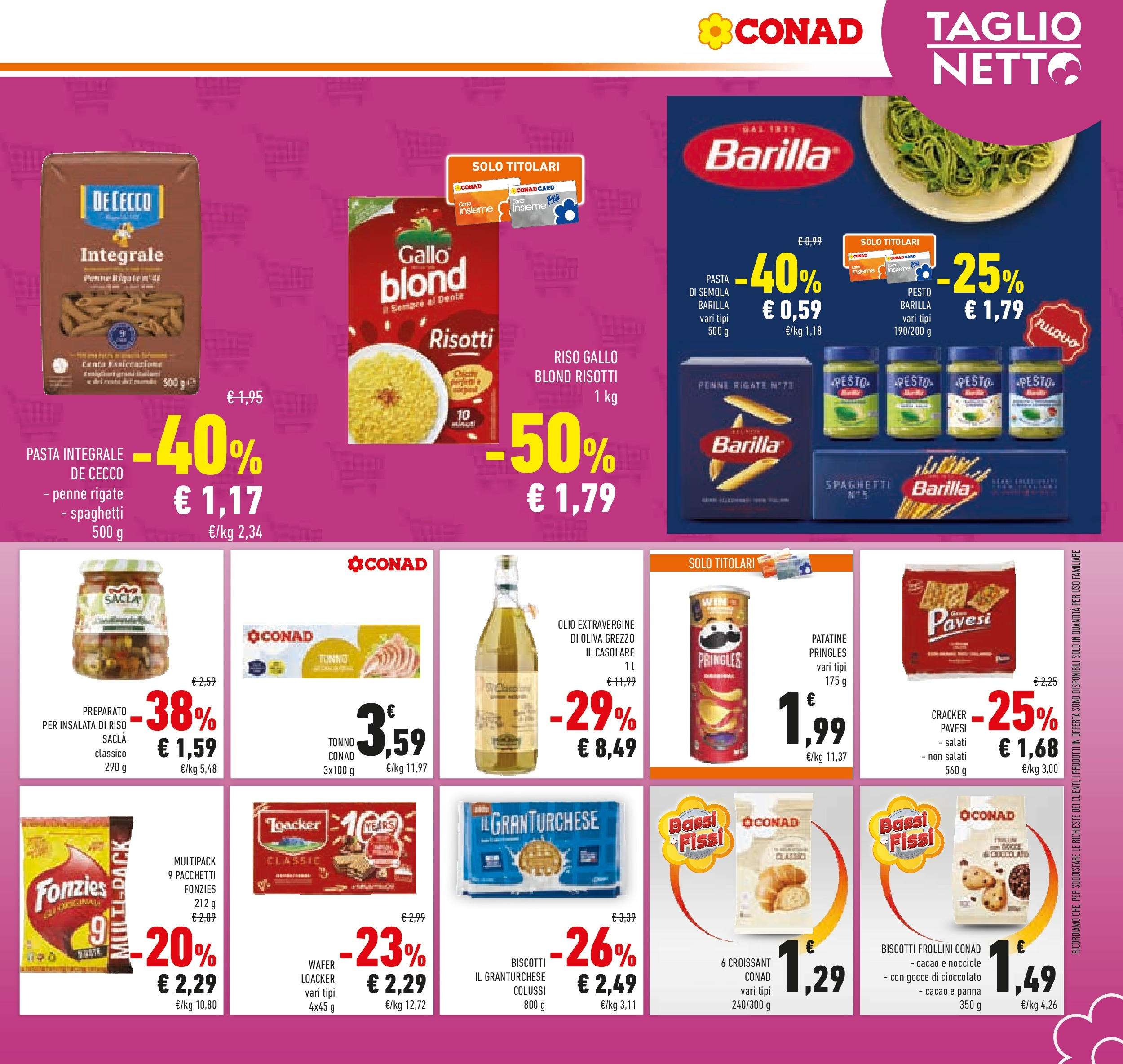 Volantino Conad dal 17/06/2025 > Anteprima - Giugno | Pagina: 9 | Prodotti: Cioccolato, Riso, Olive, Penne