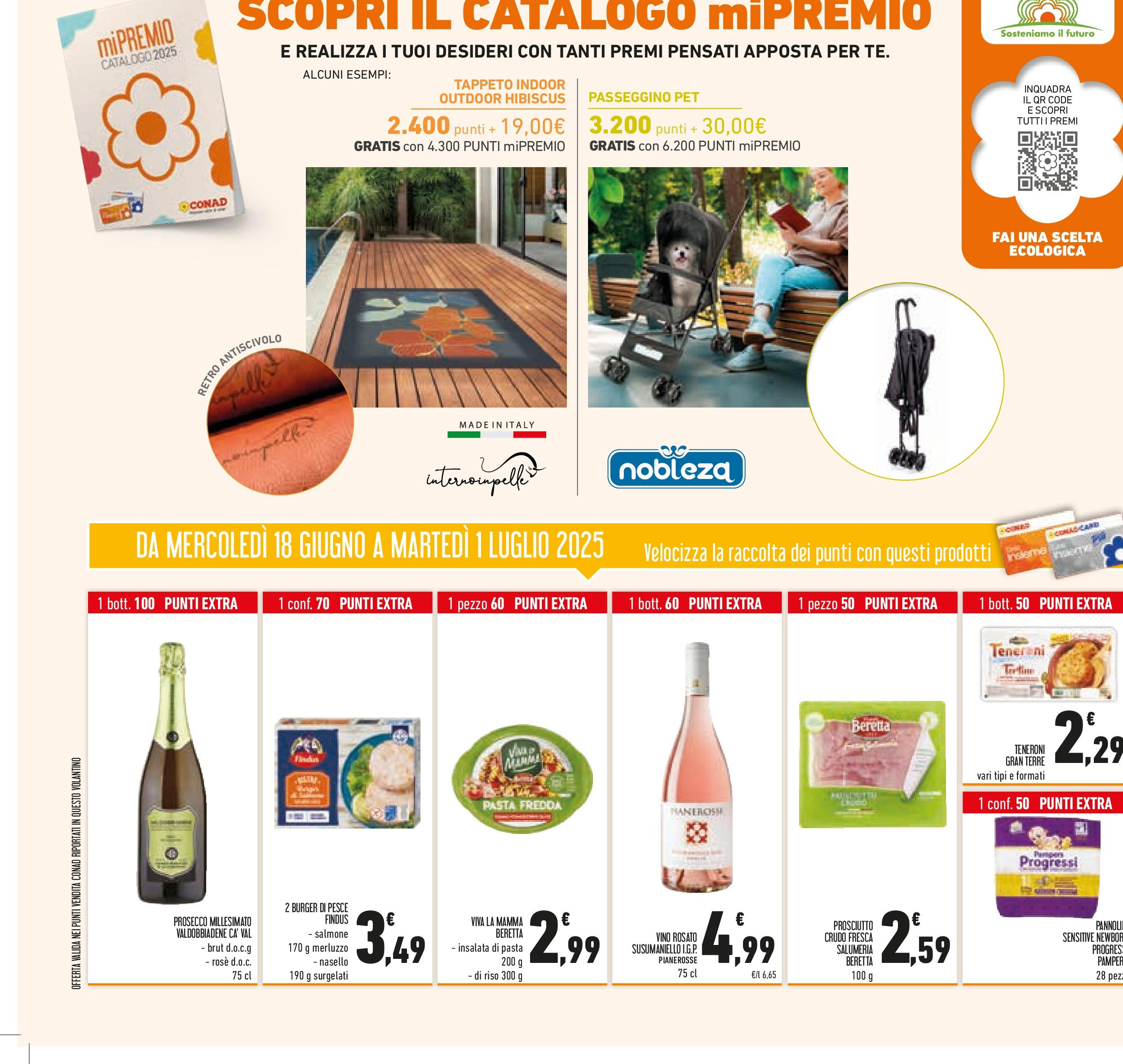 Volantino Conad dal 17/06/2025 > Anteprima - Giugno | Pagina: 32 | Prodotti: Pesce, Merluzzo, Insalata, Vino