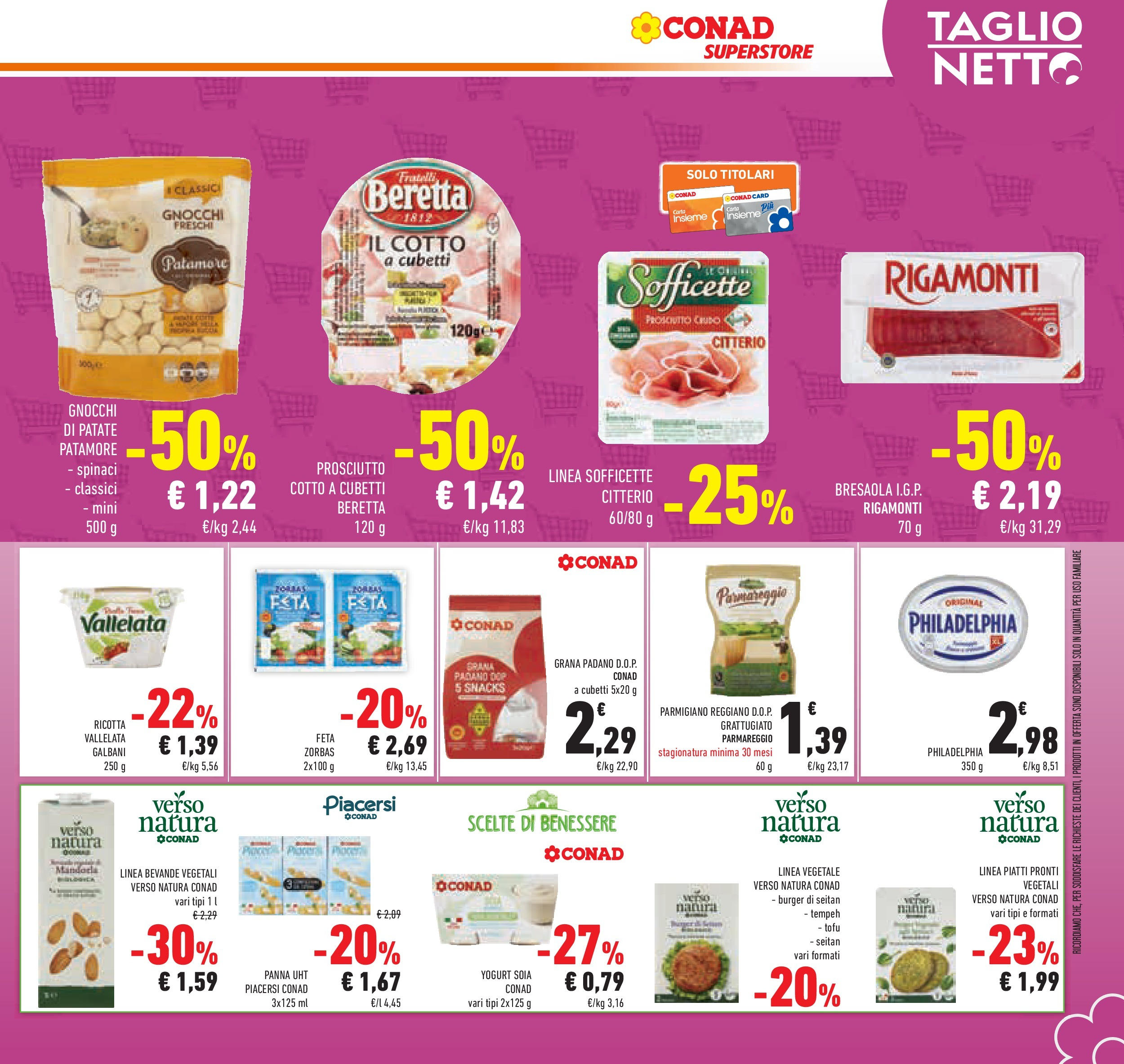 Volantino Conad dal 17/06/2025 > Anteprima - Giugno | Pagina: 27 | Prodotti: Yogurt, Patate, Spinaci, Parmigiano reggiano