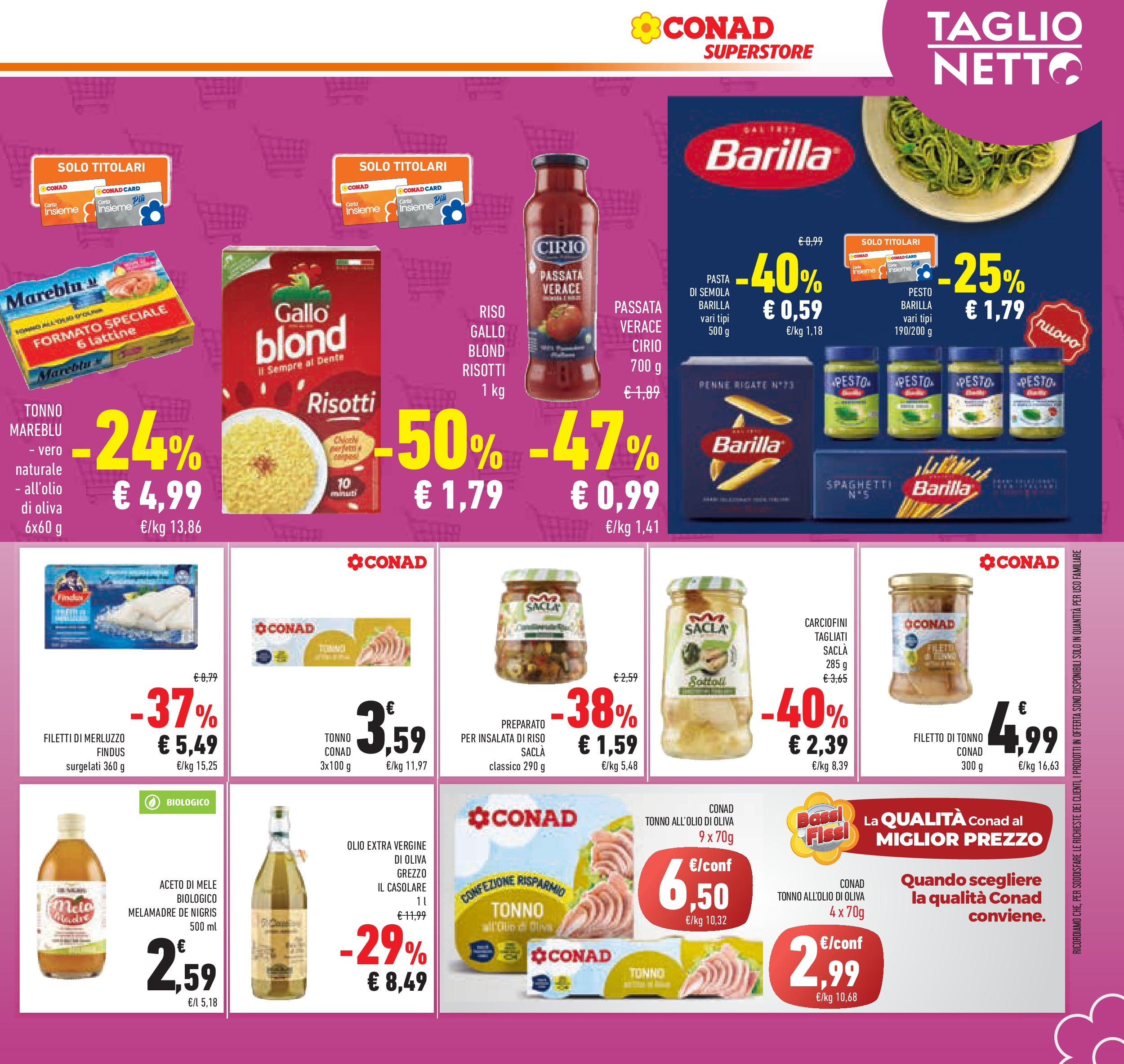 Volantino Conad dal 17/06/2025 > Anteprima - Giugno | Pagina: 29 | Prodotti: Mele, Merluzzo, Aceto di mele, Aceto