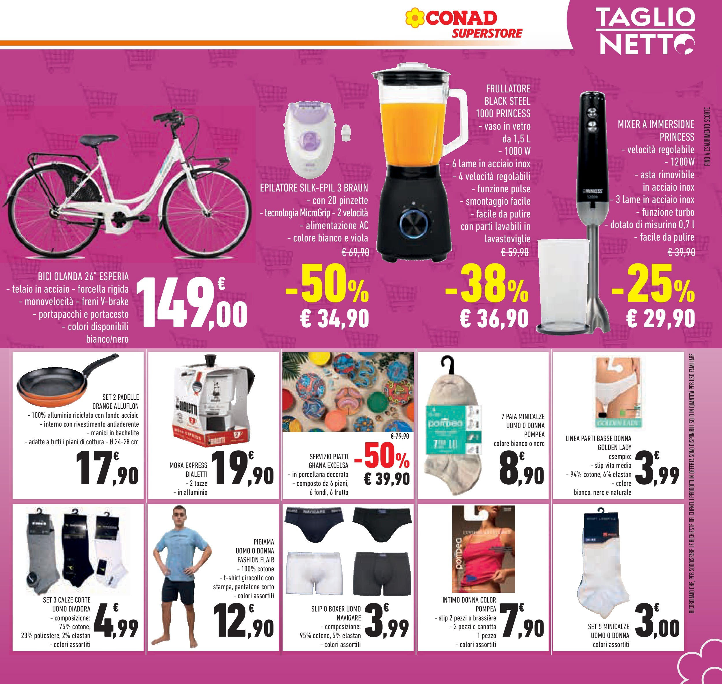 Volantino Conad dal 17/06/2025 > Anteprima - Giugno | Pagina: 35 | Prodotti: Boxer, Frutta, Epilatore, Vaso