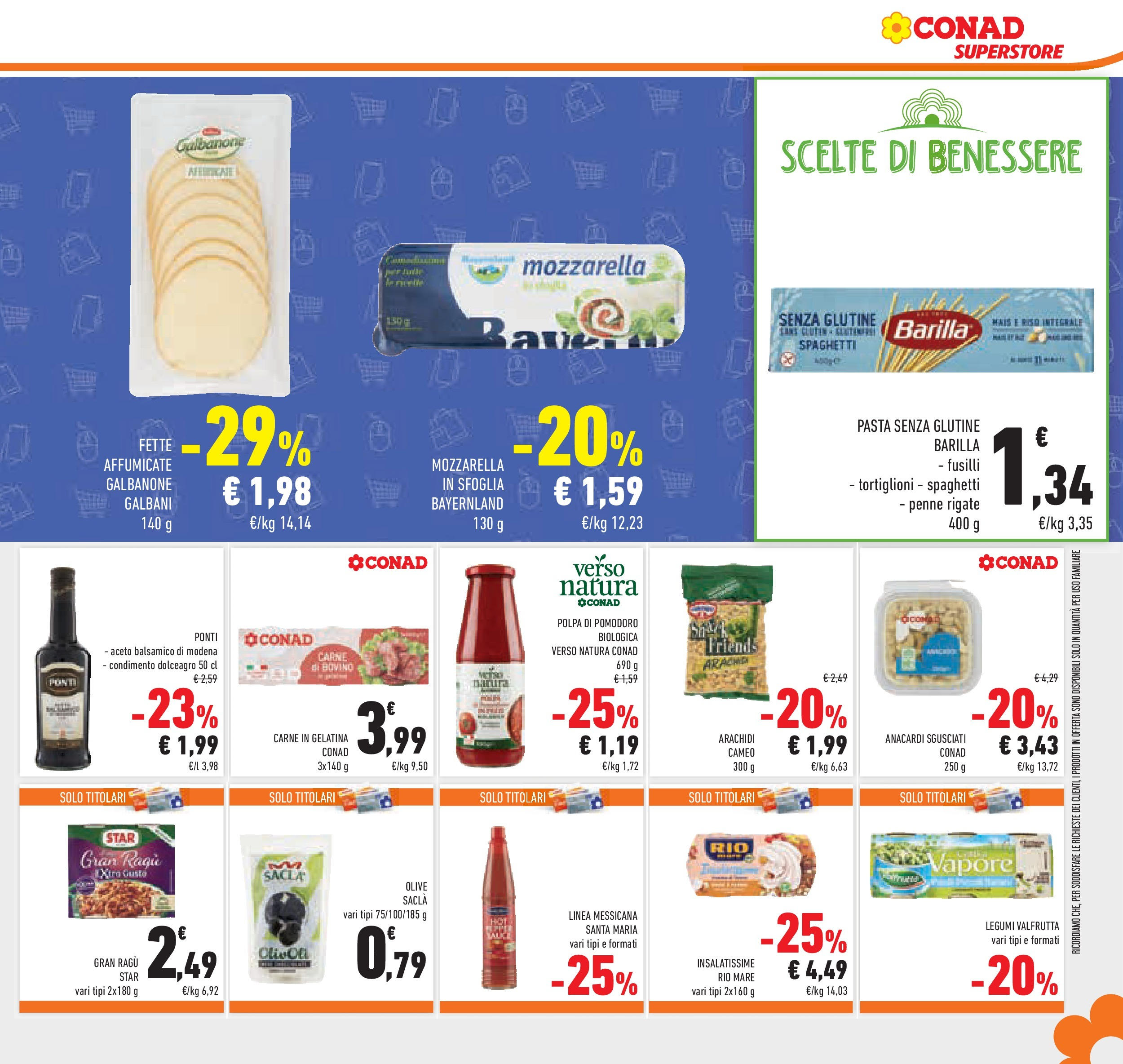 Volantino Conad dal 17/06/2025 > Anteprima - Giugno | Pagina: 37 | Prodotti: Pomodoro, Pasta, Fusilli, Penne