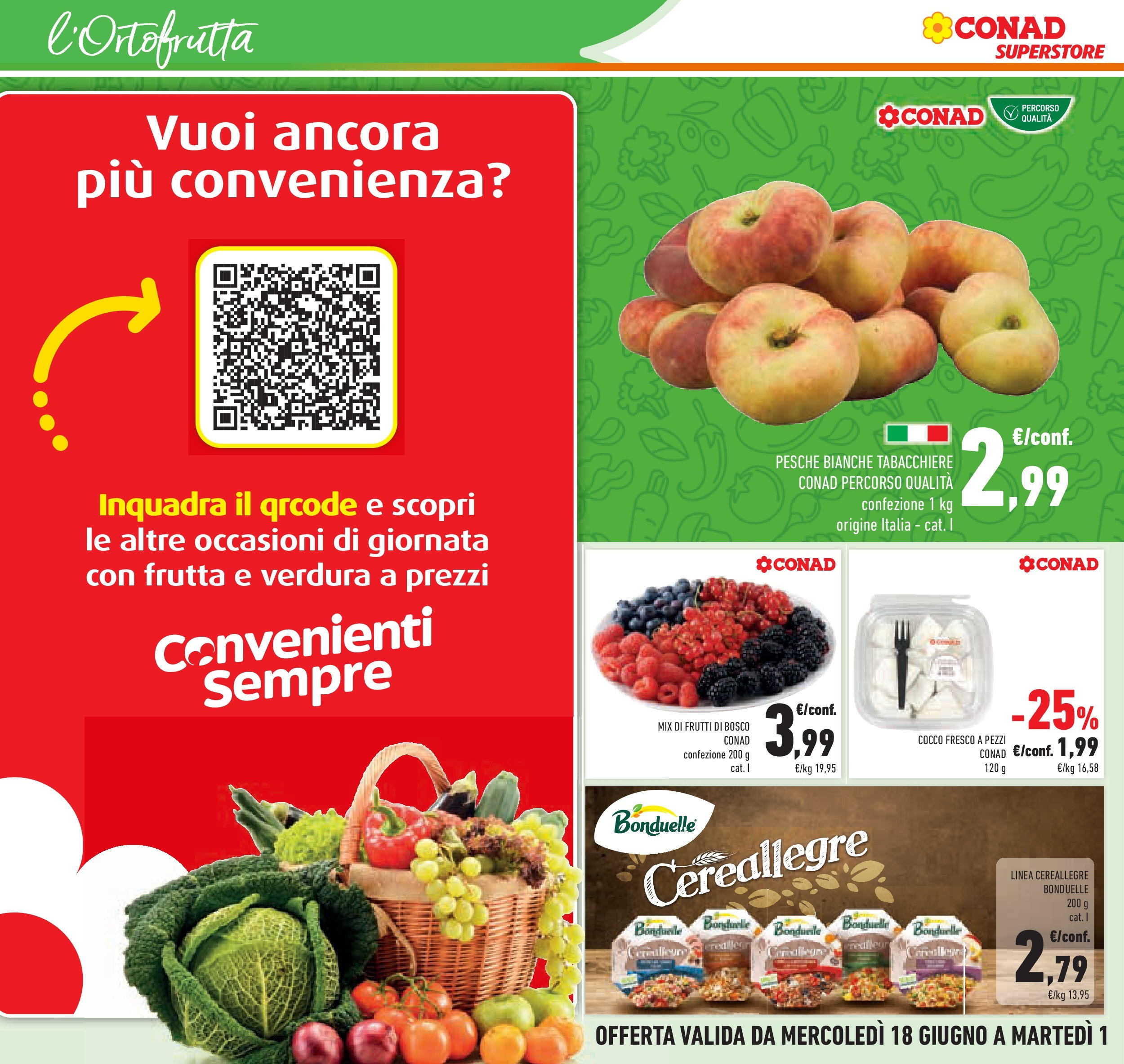 Volantino Conad dal 17/06/2025 > Anteprima - Giugno | Pagina: 8 | Prodotti: Frutta, Cocco