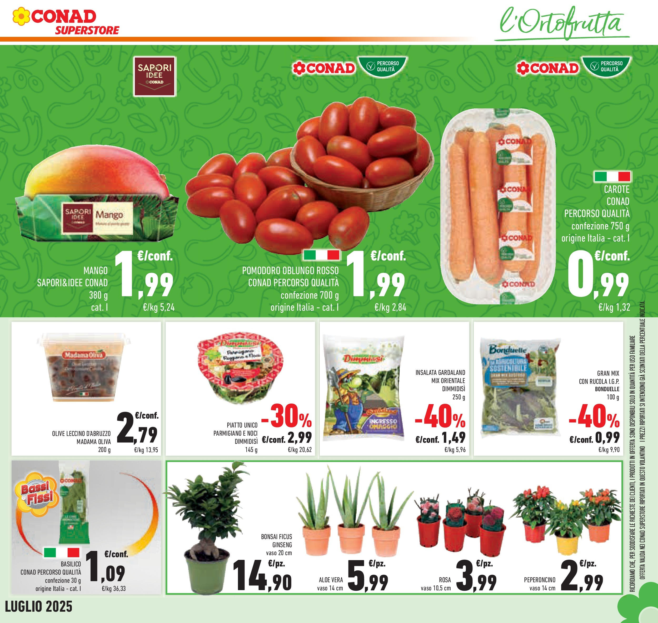 Volantino Conad dal 17/06/2025 > Anteprima - Giugno | Pagina: 9 | Prodotti: Olive, Noci, Peperoncino, Vaso