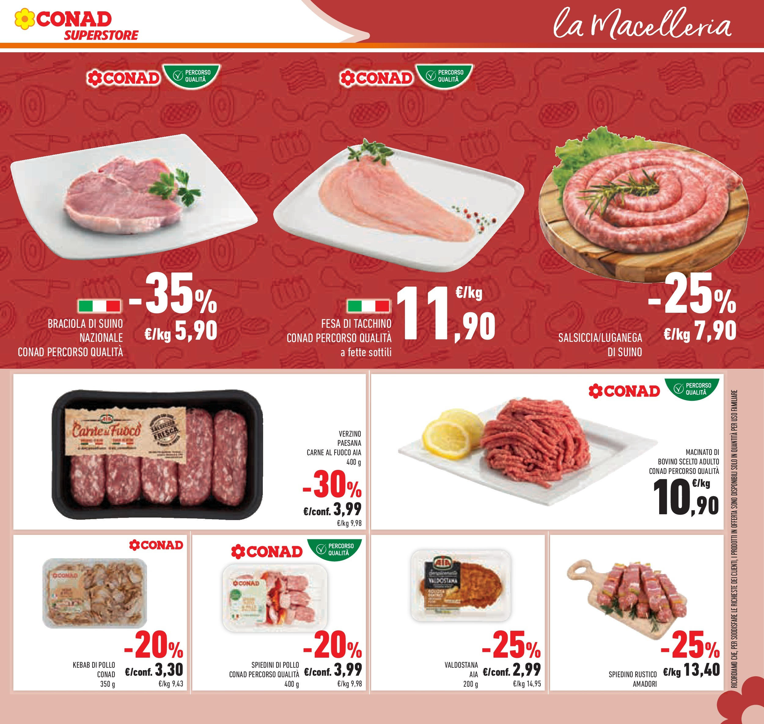 Volantino Conad dal 17/06/2025 > Anteprima - Giugno | Pagina: 33 | Prodotti: Pollo, Suino, Tacchino, Macinato