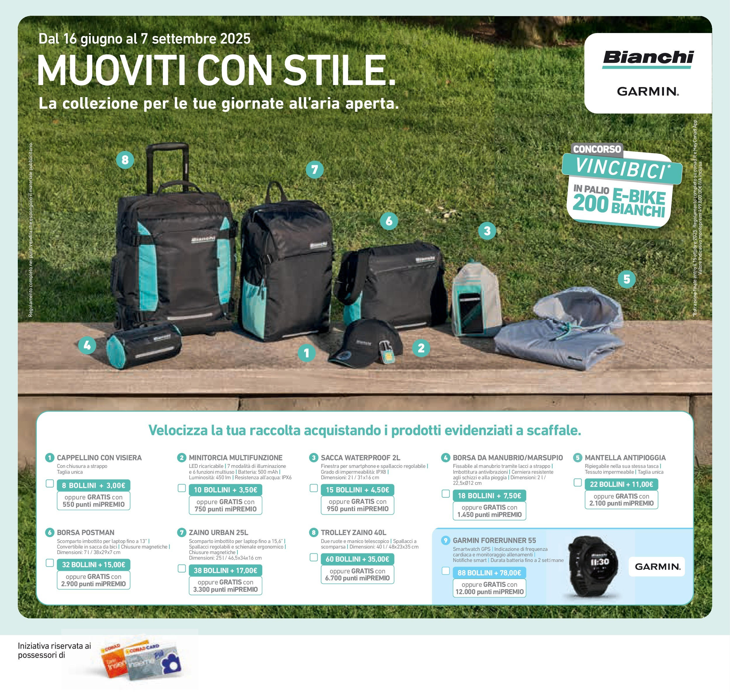 Volantino Conad dal 17/06/2025 > Anteprima - Giugno | Pagina: 46 | Prodotti: Zaino, Borsa, Smartwatch, Trolley