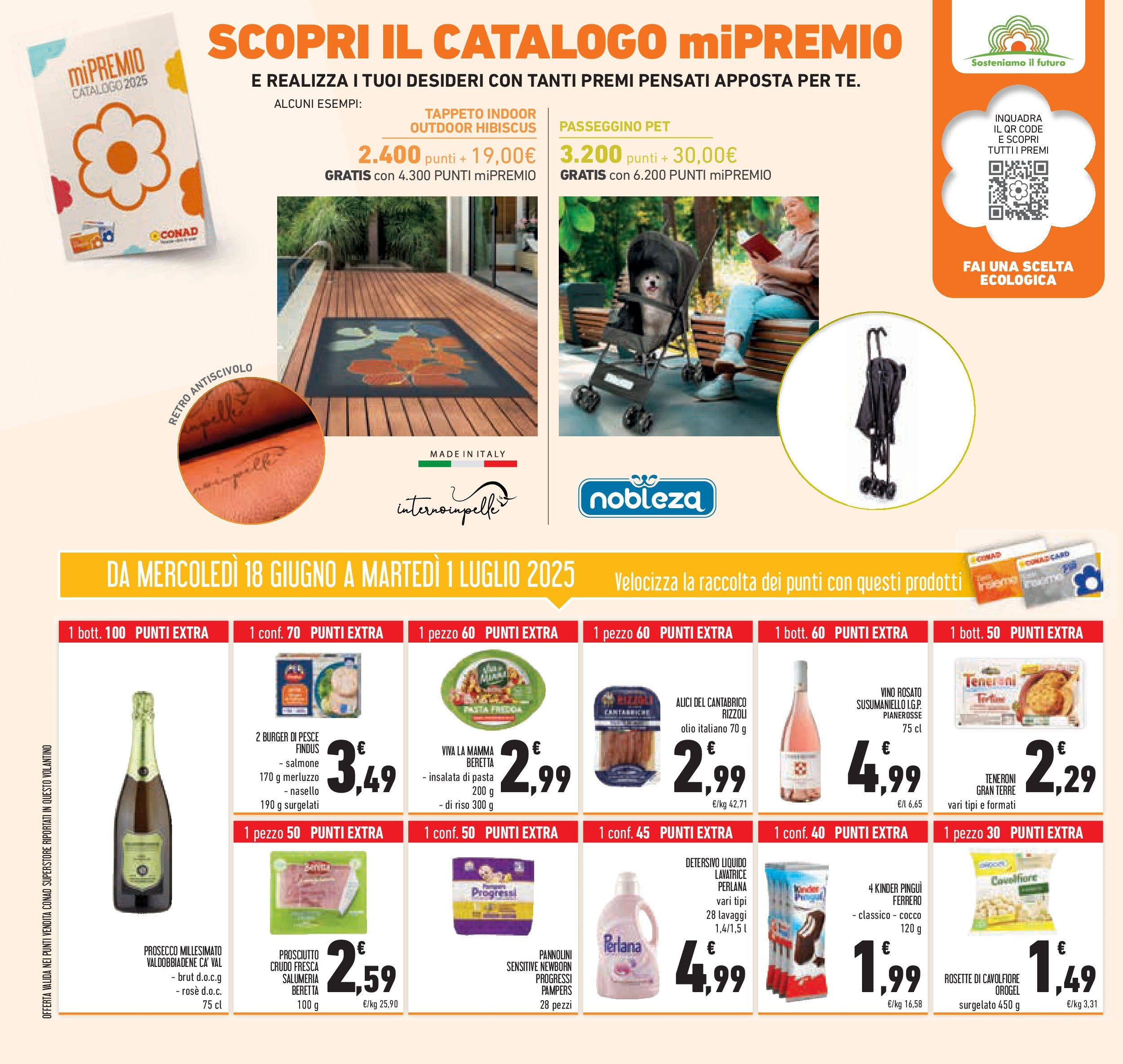 Volantino Conad dal 17/06/2025 > Anteprima - Giugno | Pagina: 50 | Prodotti: Merluzzo, Insalata, Cavolfiore, Pampers