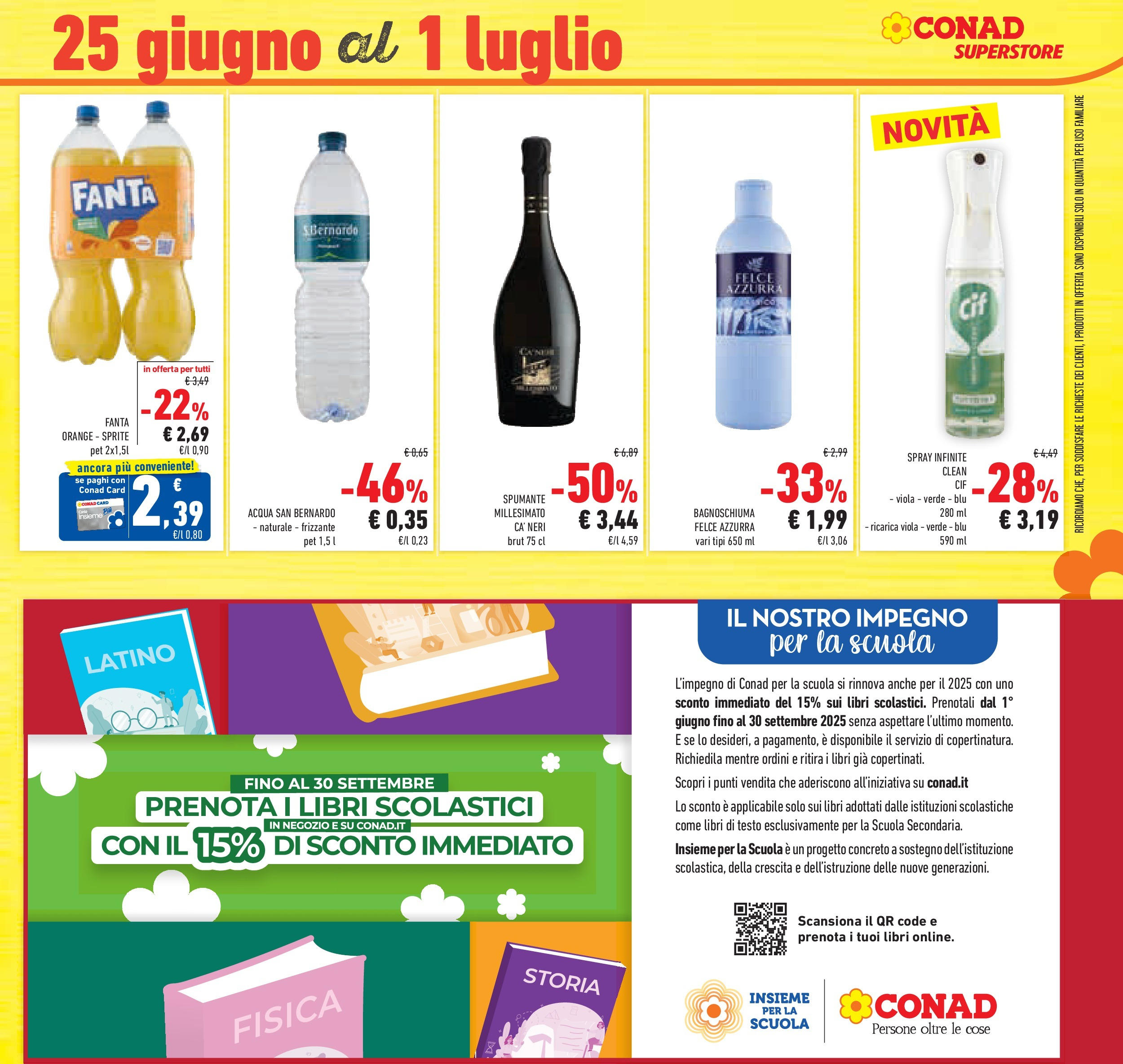 Volantino Conad dal 17/06/2025 > Anteprima - Giugno | Pagina: 53 | Prodotti: Bagnoschiuma, Acqua, Spumante, Fanta