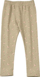 ALANA Leggings mit Blumen-Muster und Ripp-Struktur, grün, Gr. 122