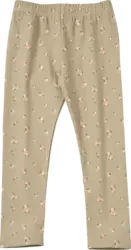 ALANA Leggings mit Blumen-Muster und Ripp-Struktur, grün, Gr. 122
